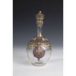 Carafe with Order of the Garter and Motto J. P. Emberton, France or England, E. 19th century