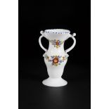 Handle vase German or Bohemia, 2nd half of the 18th century. Disc foot. Baluster-shaped wall with