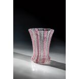 Mug with thread decoration Josephinenhuette, Schreiberhau, M. 19th century Colourless glass with