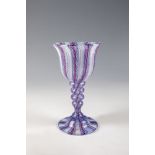 Goblet design Franz Pohl (attributed), Josephinenhuette, m. 19th century Colourless glass with