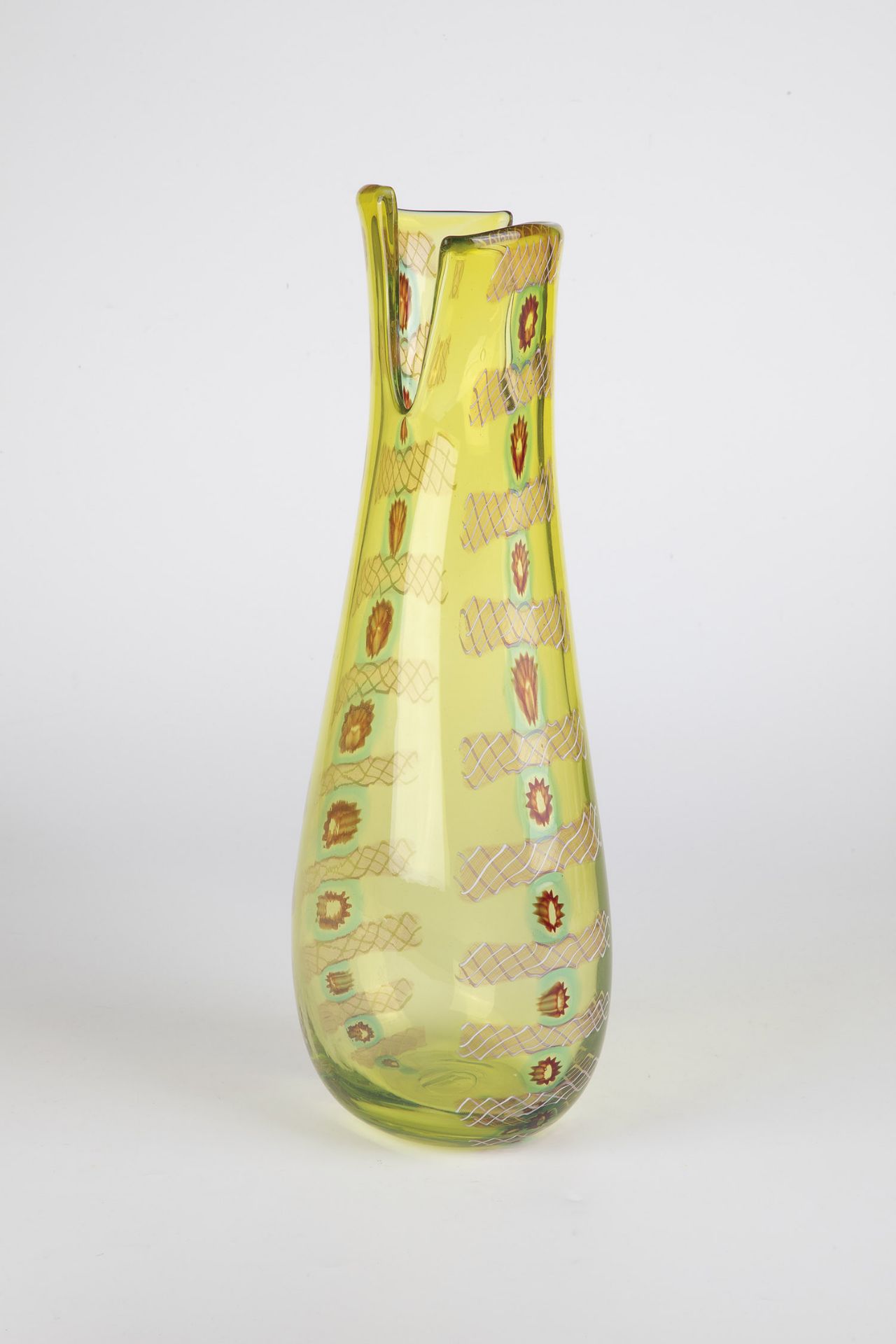 Vase ''Murrine Incatenate'' Anzolo Fuga (design), A.V.E.M., Murano, c. 1960 Colourless glass,