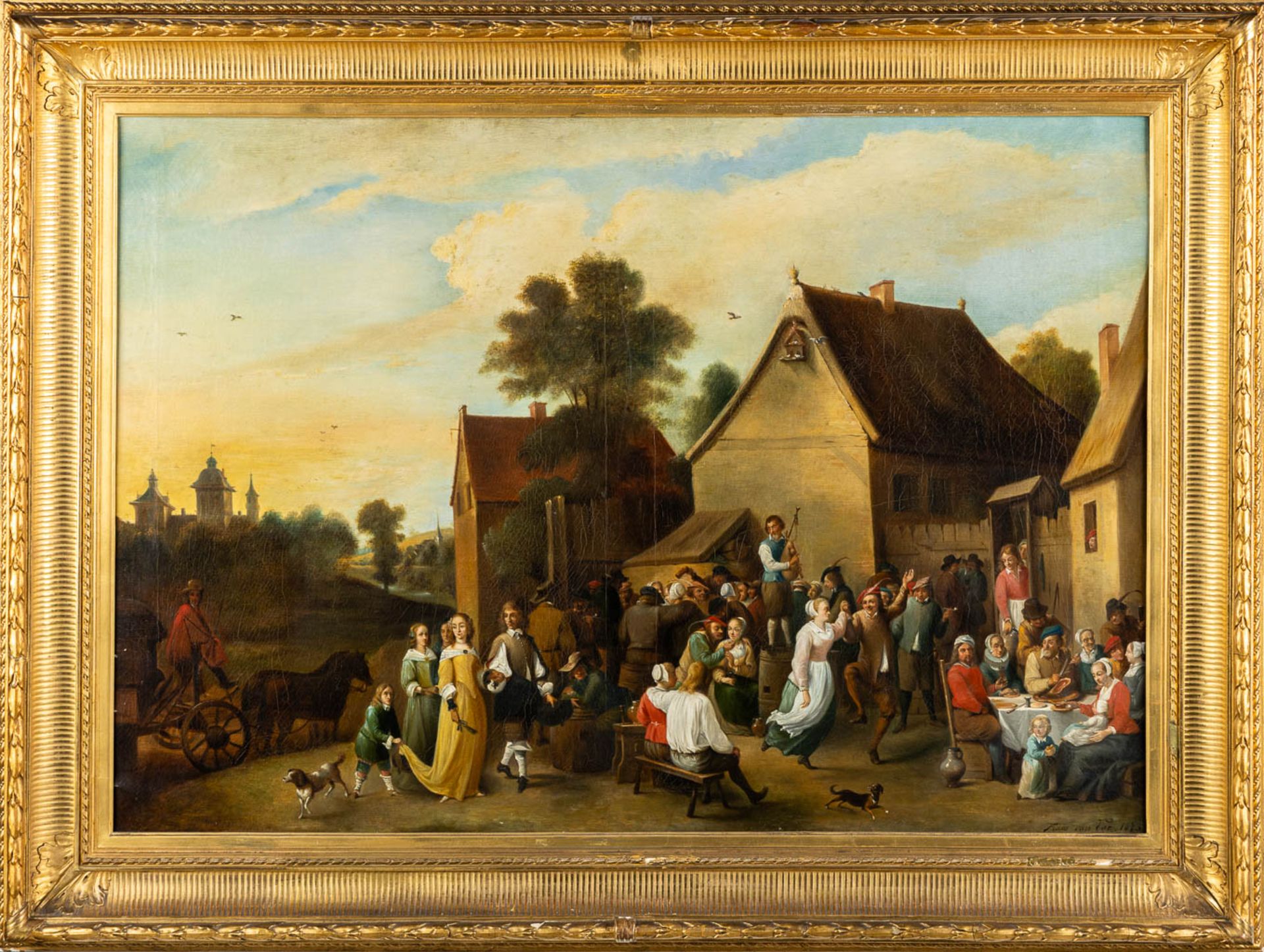 Frans VAN LOO (1838-1899) 'The Wedding' oil on canvas. 1873. (W:110 x H:77,5 cm) - Bild 3 aus 11