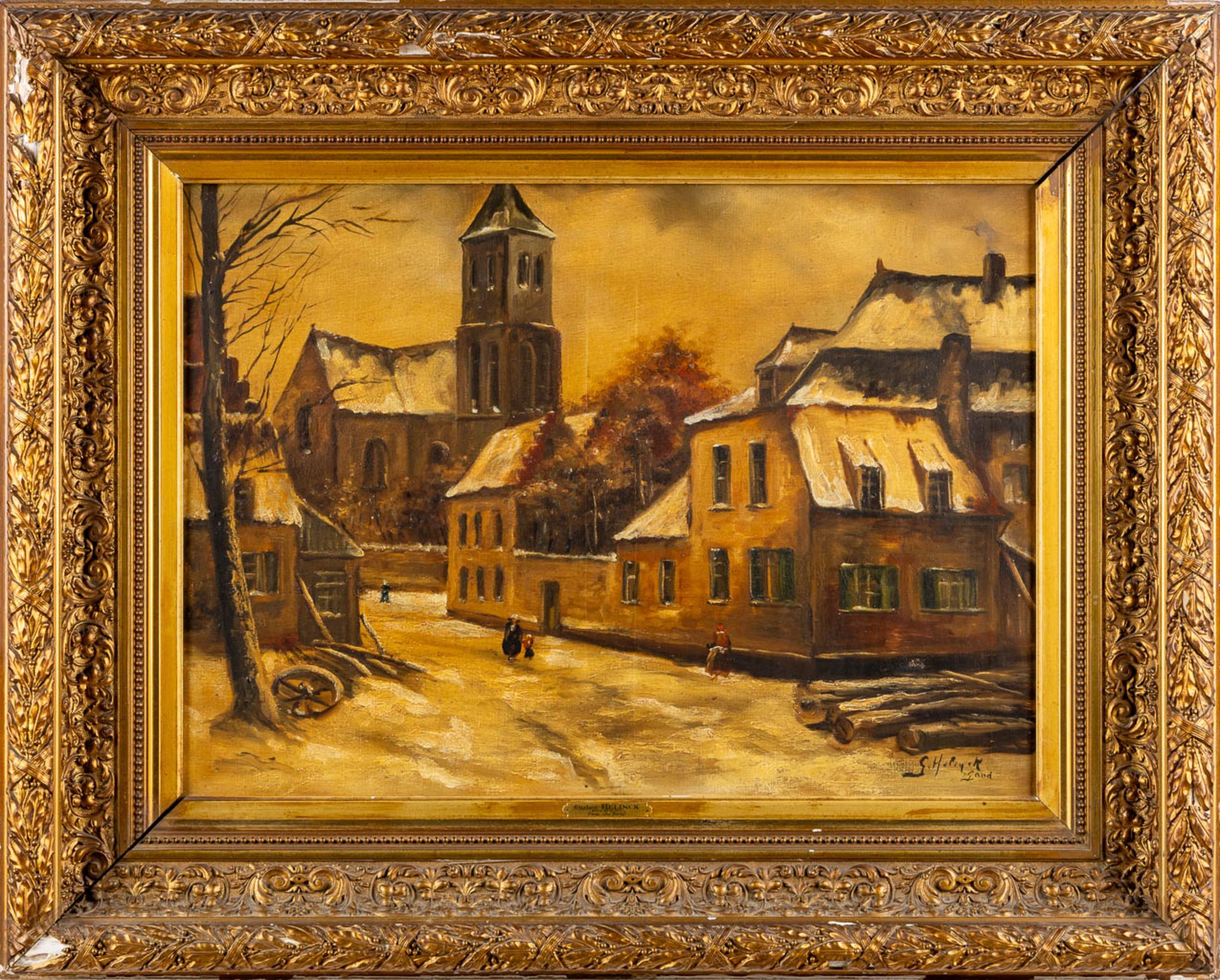 Gustave HELINCK (1884-1954) 'Gand' oil on canvas. (W:81 x H:59 cm) - Image 3 of 10