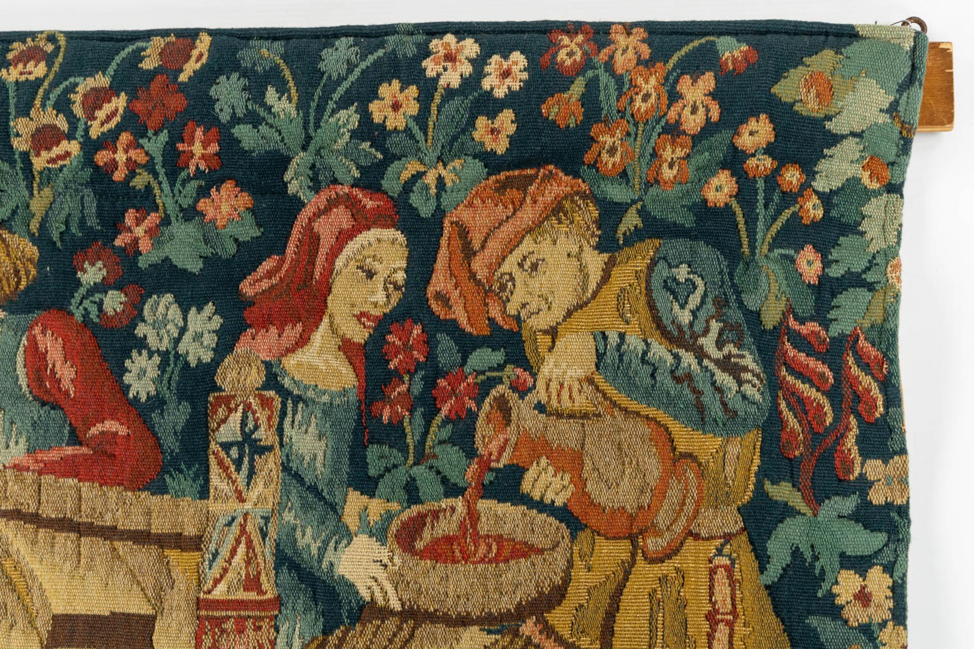 A decorative tapistery, 'The Harvest'. (W:114 x H:114 cm) - Bild 4 aus 8