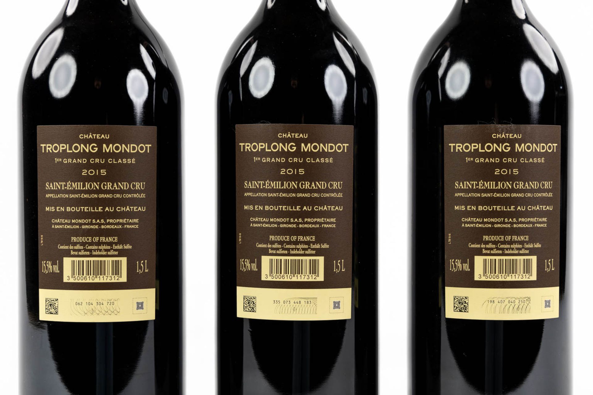 2015 Château Troplong Mondot (magnum), 3 bottles. - Image 3 of 3
