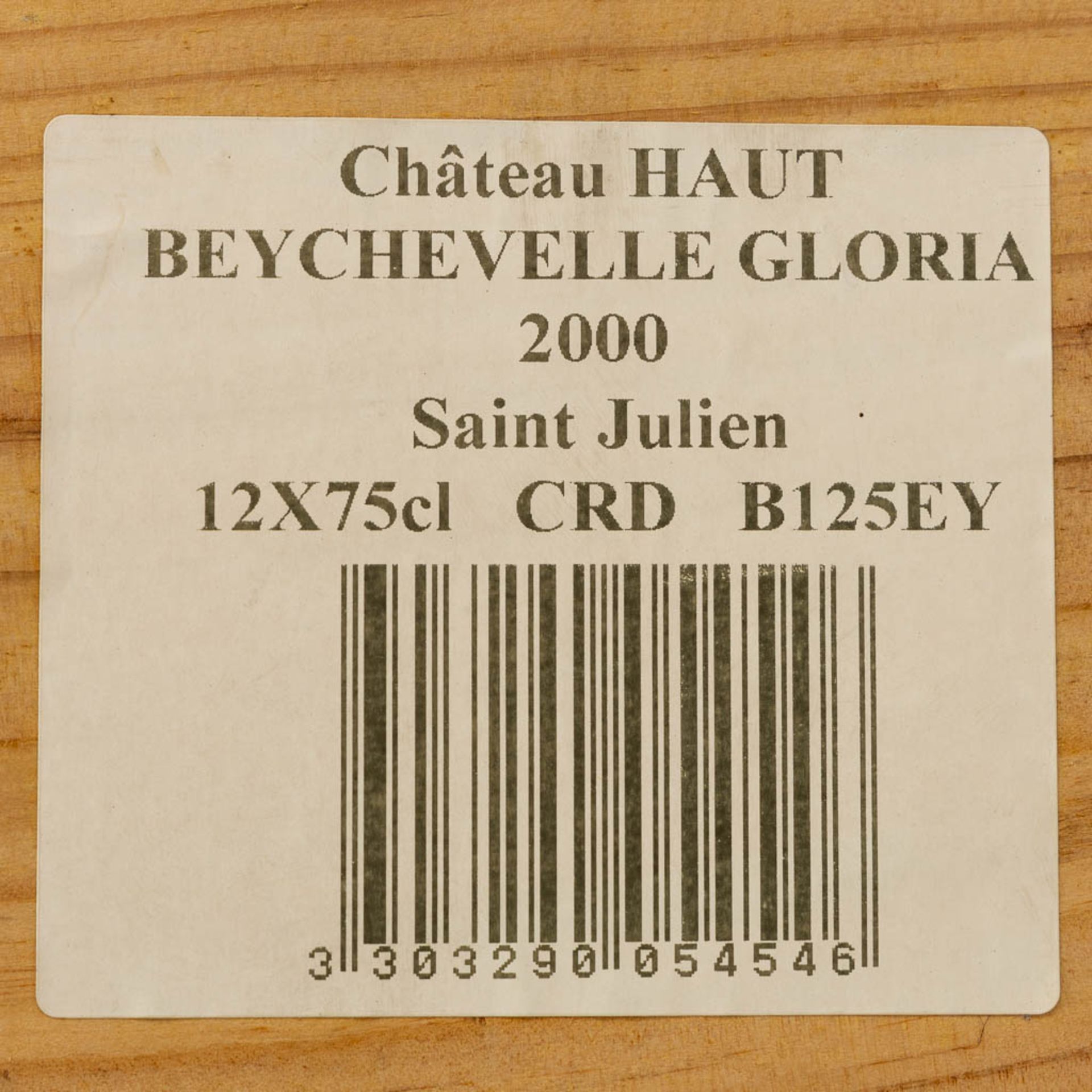 2000 Beychevelle Gloria Saint Julien, (12 bottles)  - Bild 3 aus 3