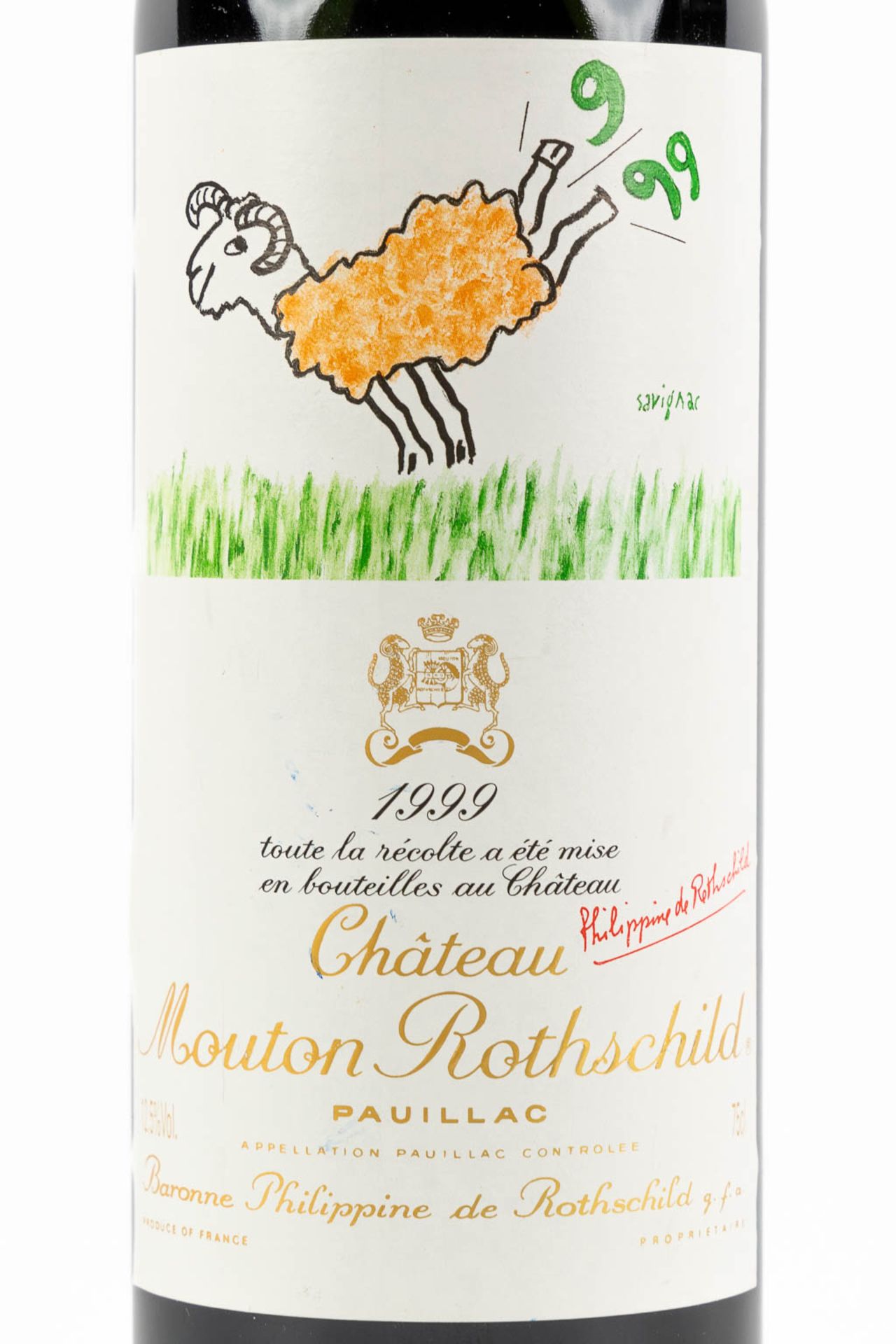 1999 Château Mouton Rothschild, Raymond Savignac - Bild 2 aus 3