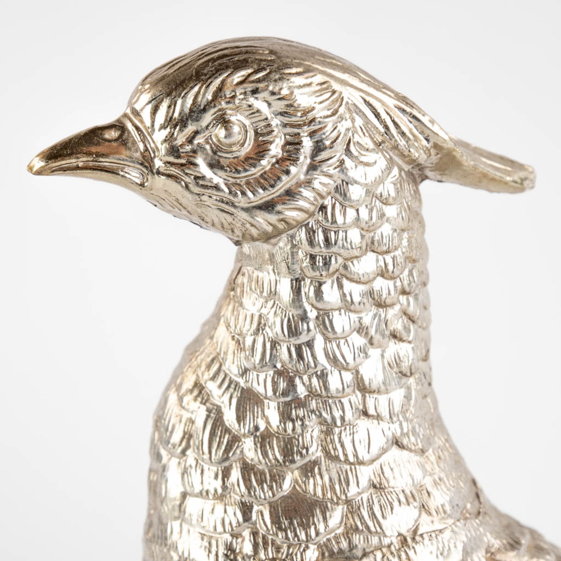 Mauro MANETTI (XX) 'Pheasant' plated metal. (L:11 x W:42 x H:26 cm) - Image 11 of 12