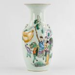 A Chinese vase decorated with ladies and playing children. 19th/20th C. (H:43 x D:21 cm)