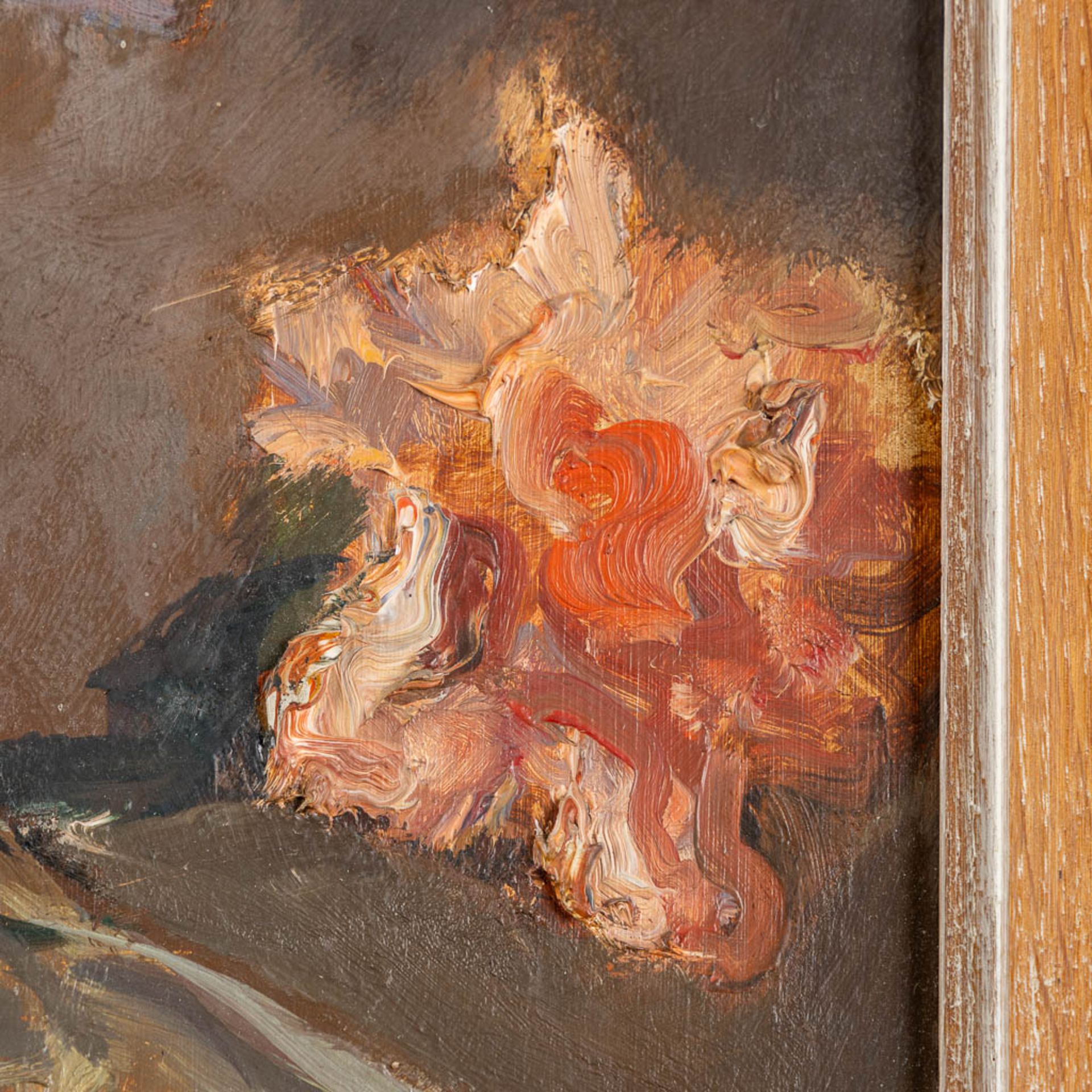 Marcel GILLIS (1897-1972) 'Flower Stilllife' oil on canvas. (W:70 x H:80 cm) - Image 8 of 9