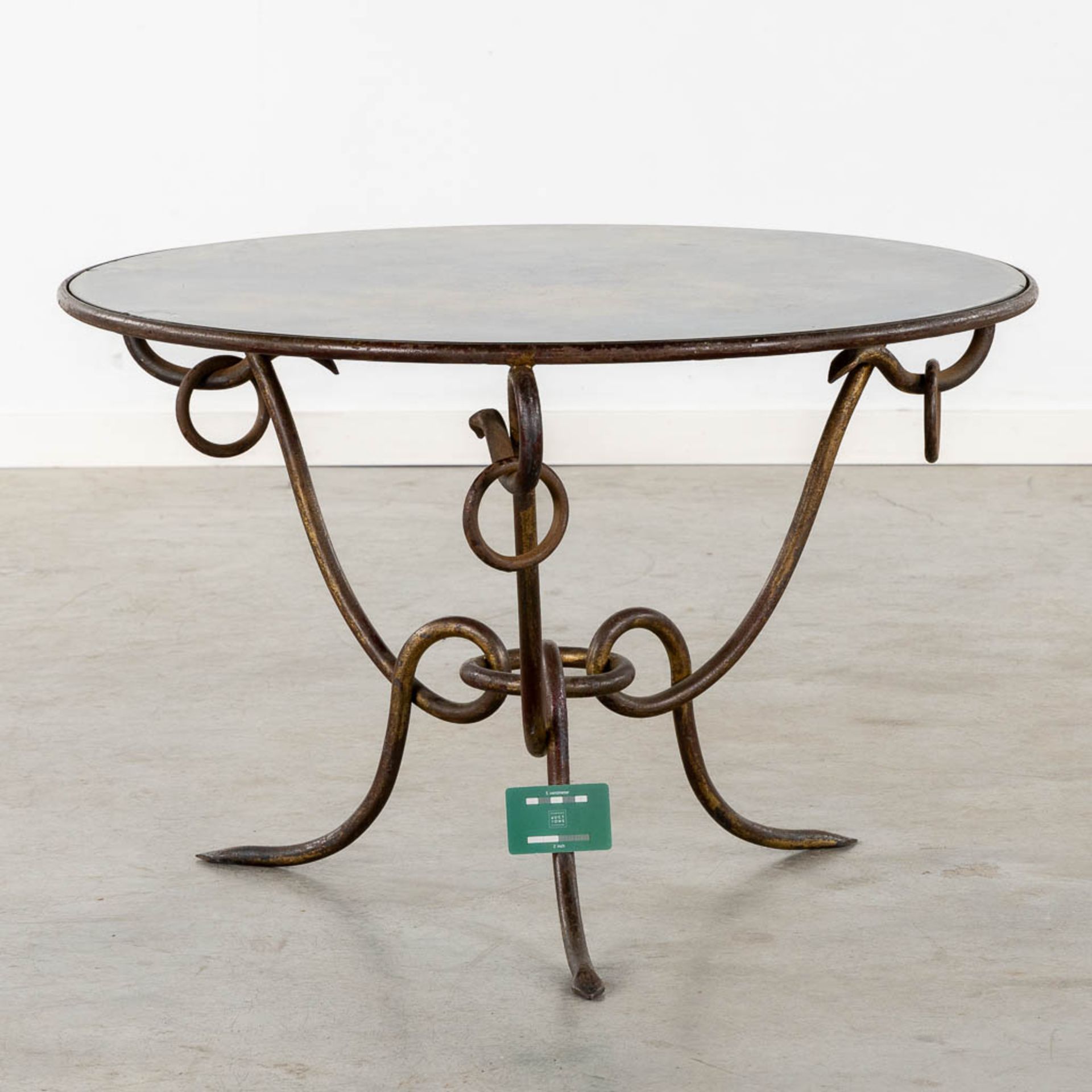 René DROUET (1899-1993) 'Round cofee table' (H:53 x D:84 cm) - Bild 2 aus 11