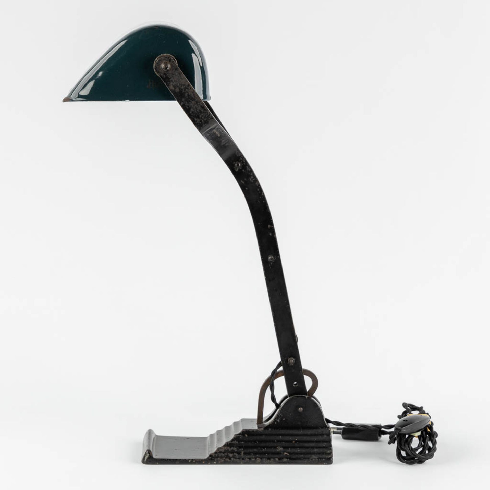 Horax, a table lamp, enamelled metal. 20th C. (L:37 x W:25 x H:38,5 cm) - Image 3 of 13
