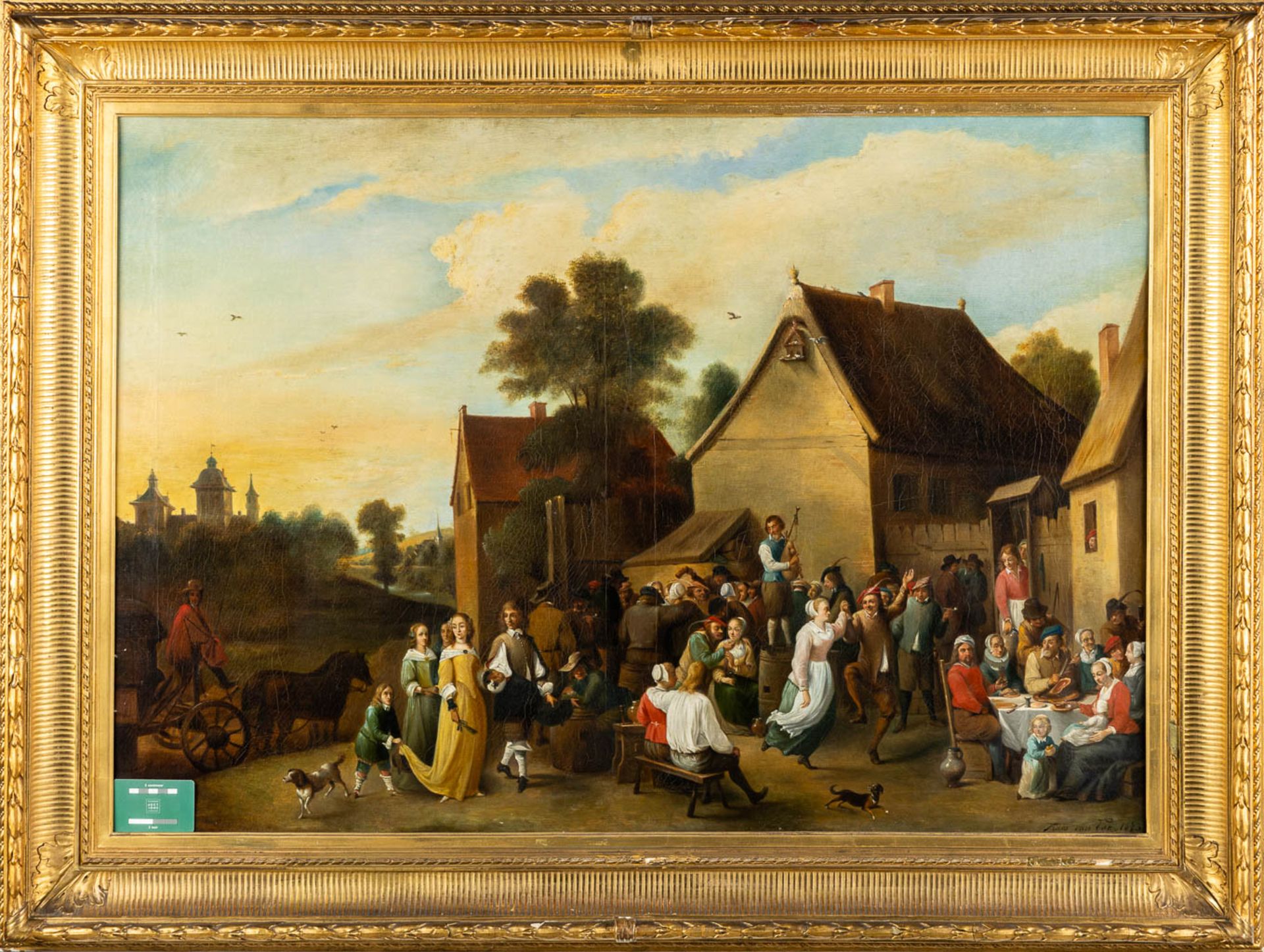 Frans VAN LOO (1838-1899) 'The Wedding' oil on canvas. 1873. (W:110 x H:77,5 cm) - Bild 2 aus 11