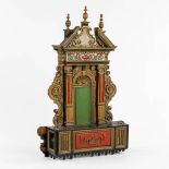 An antique Shrine or Retablo, patinated wood, dated 1623 but 18th C. (L:18 x W:69 x H:104 cm)