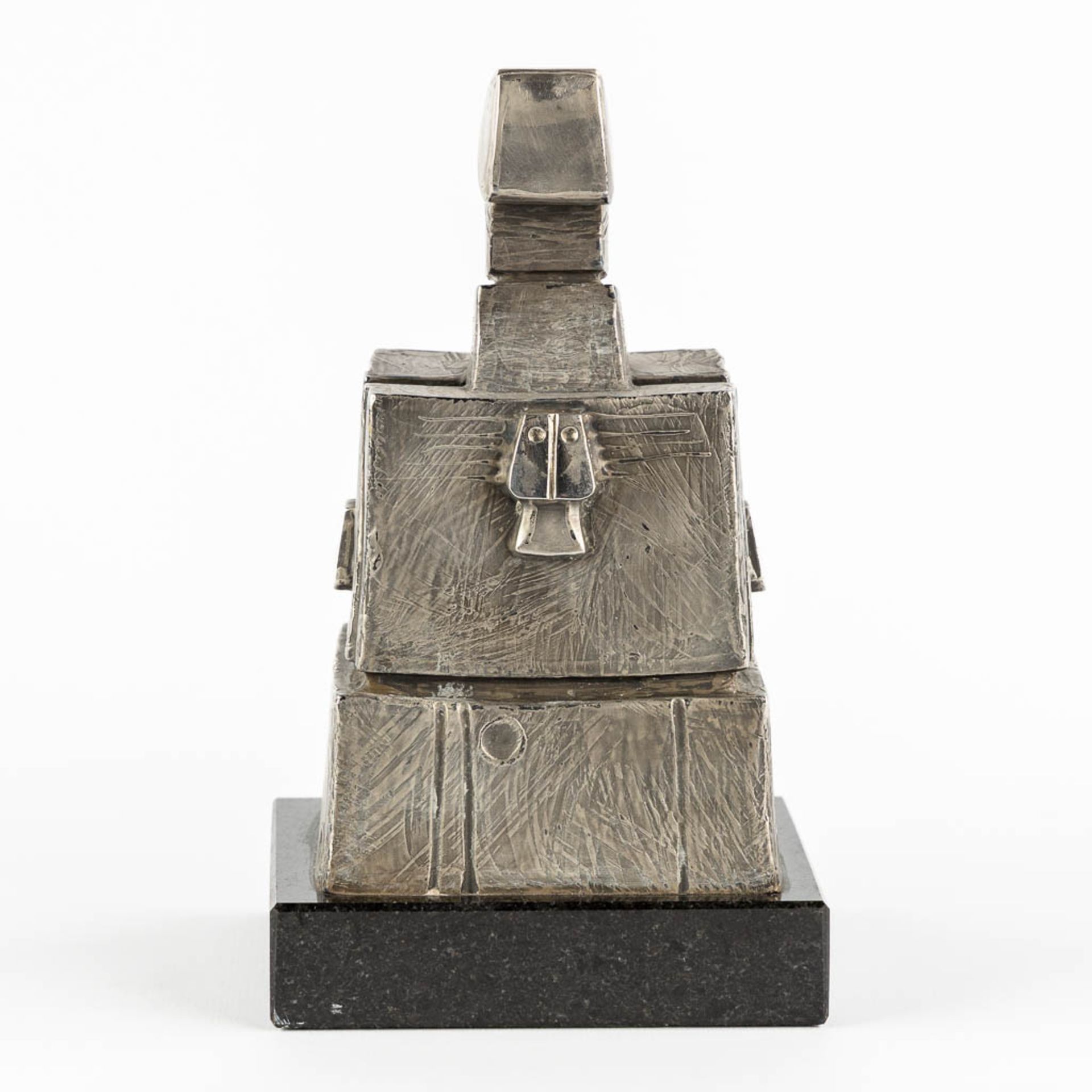 Hubert MINNEBO (1940) 'Monument van de begeerte op de kruispunt van zijn verlangens', silver. (L:10 - Image 3 of 11