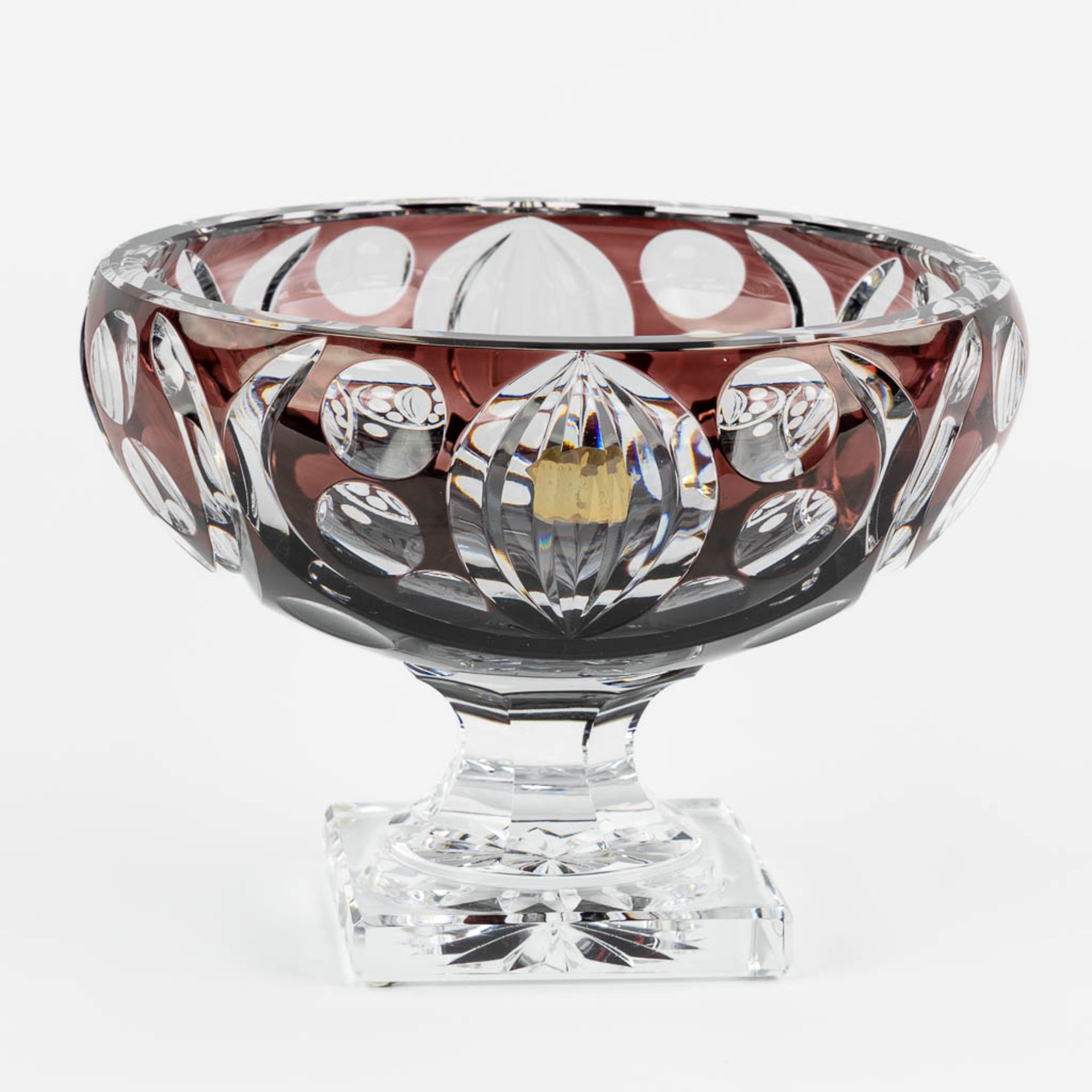 Val Saint Lambert, model 1925, a large crystal bowl. (H:22,5 x D:31 cm) - Bild 5 aus 10