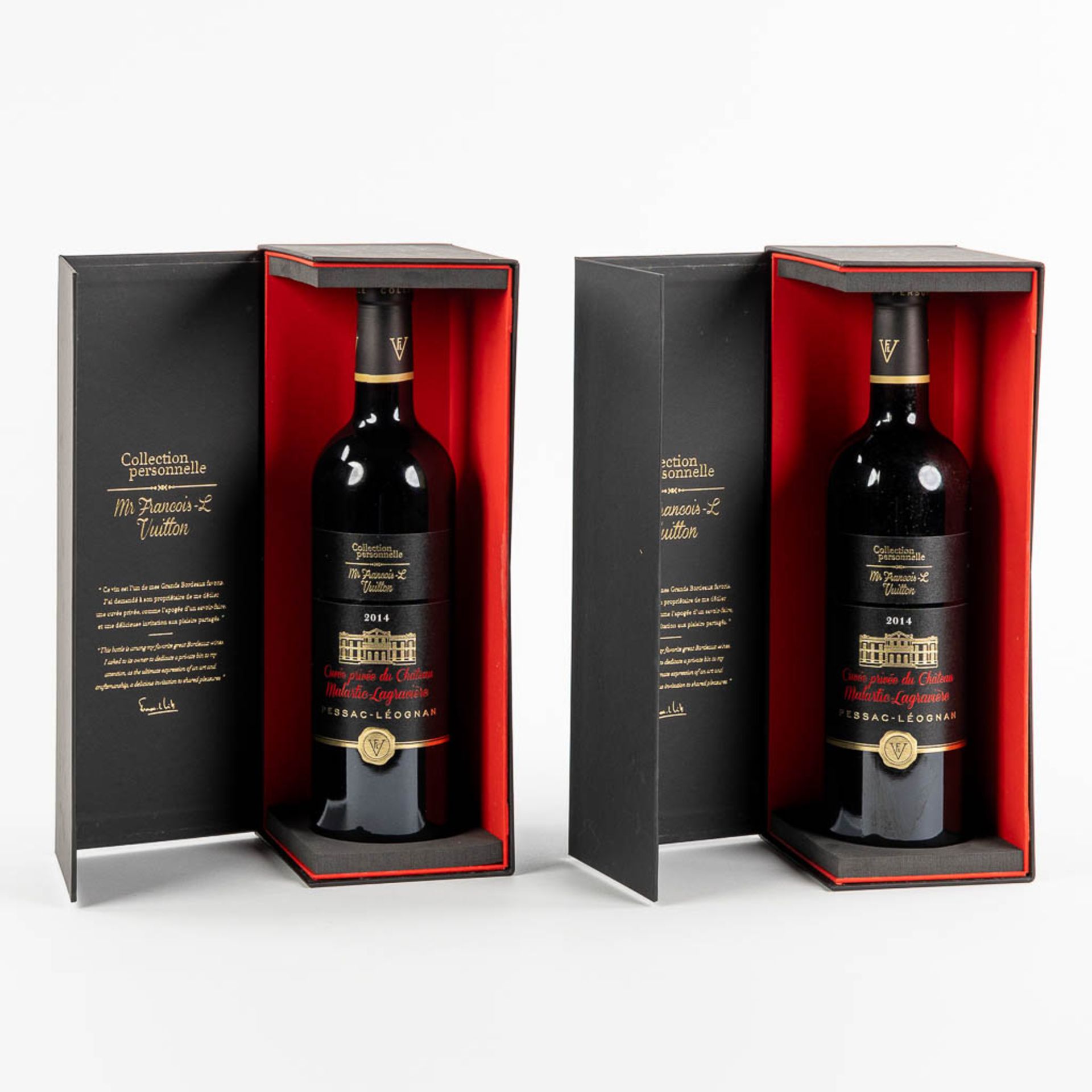 2014 Château Malartic Lagravière (Collection personelle de Mr François-Louis Vuitton), 2 bottles. - Image 2 of 8