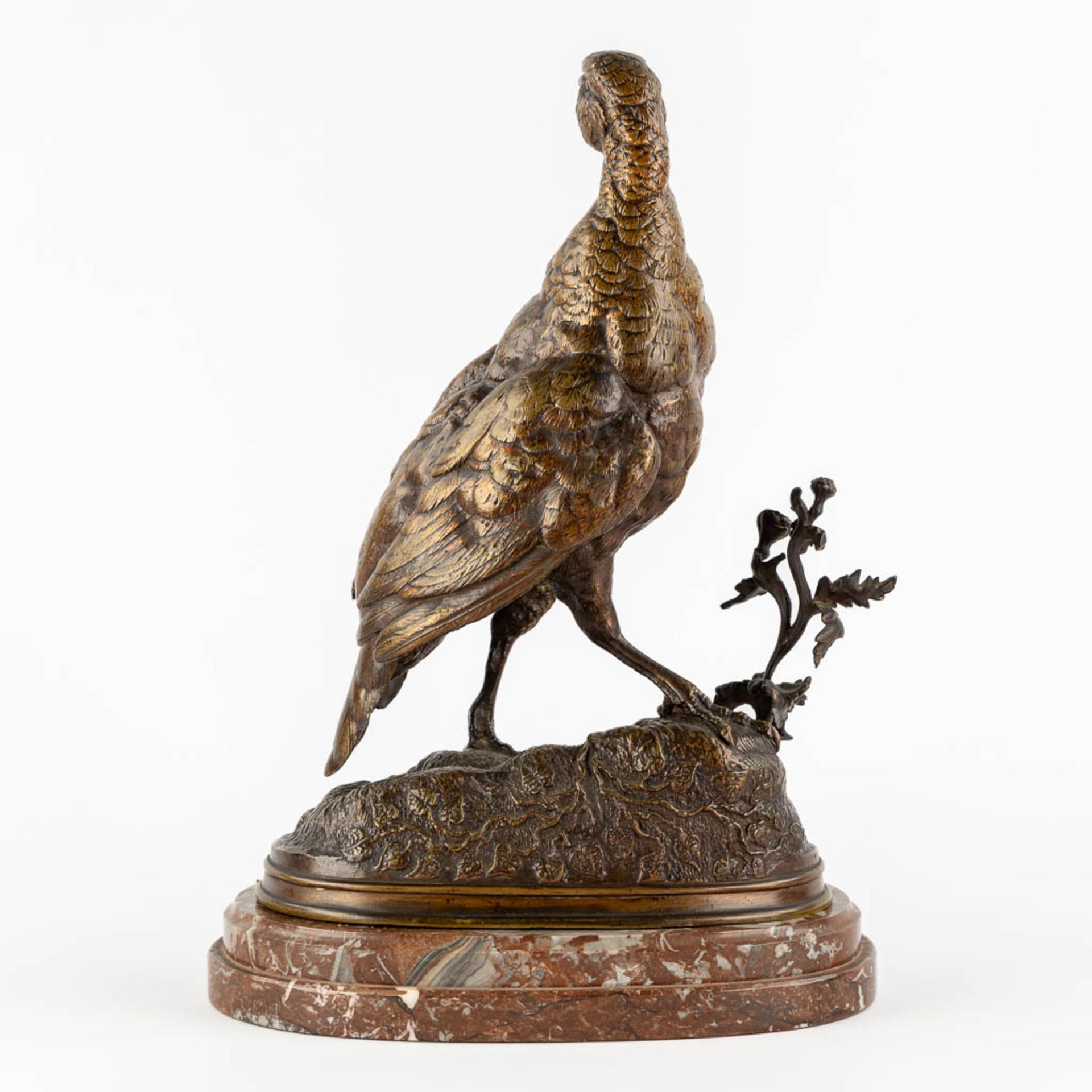 Ferdinand PAUTROT (1832-1874) 'Partridge', patinated bronze. (L:17 x W:27 x H:38 cm) - Image 5 of 10