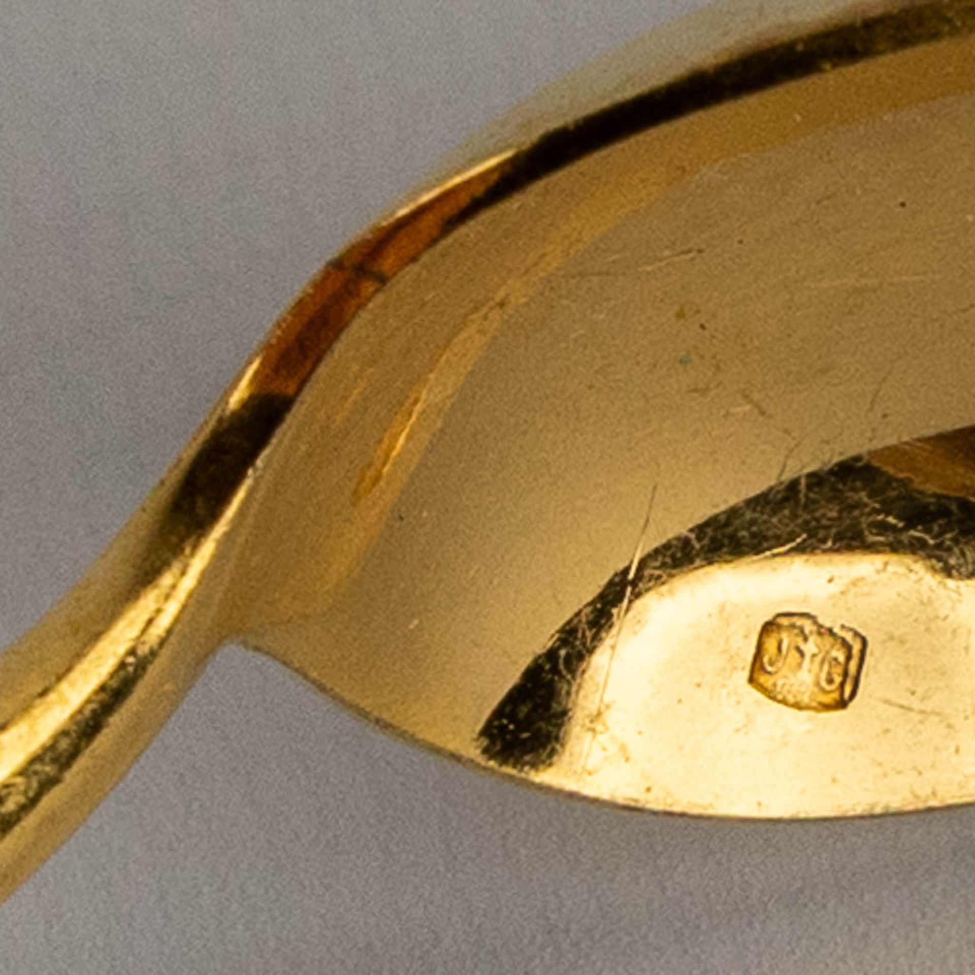 A large gold-plated cutlery, 68-pieces. (L:27 cm) - Image 8 of 8