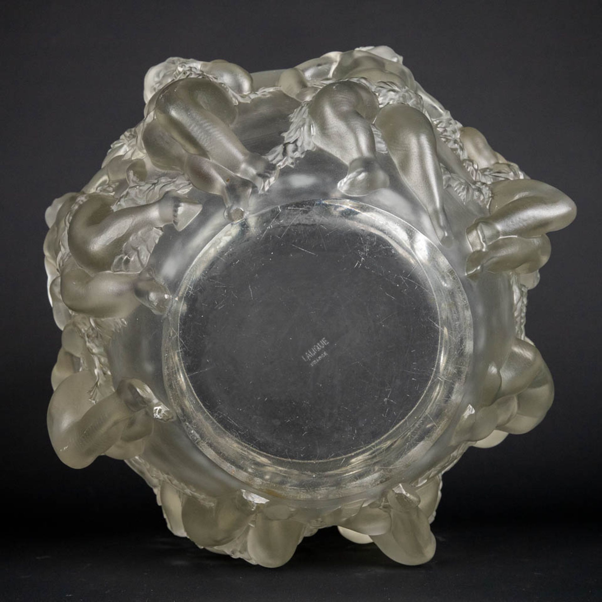Lalique France 'Luxembourg' a large crystal bowl. (H:20 x D:32 cm) - Bild 11 aus 15