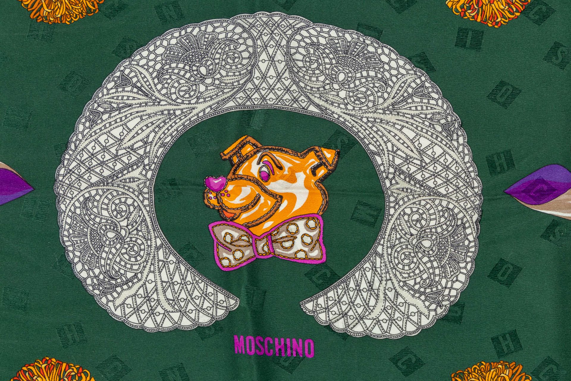 Moschino, Four Silk Scarfs/Sjawls (W:84 x H:84 cm) - Image 3 of 14
