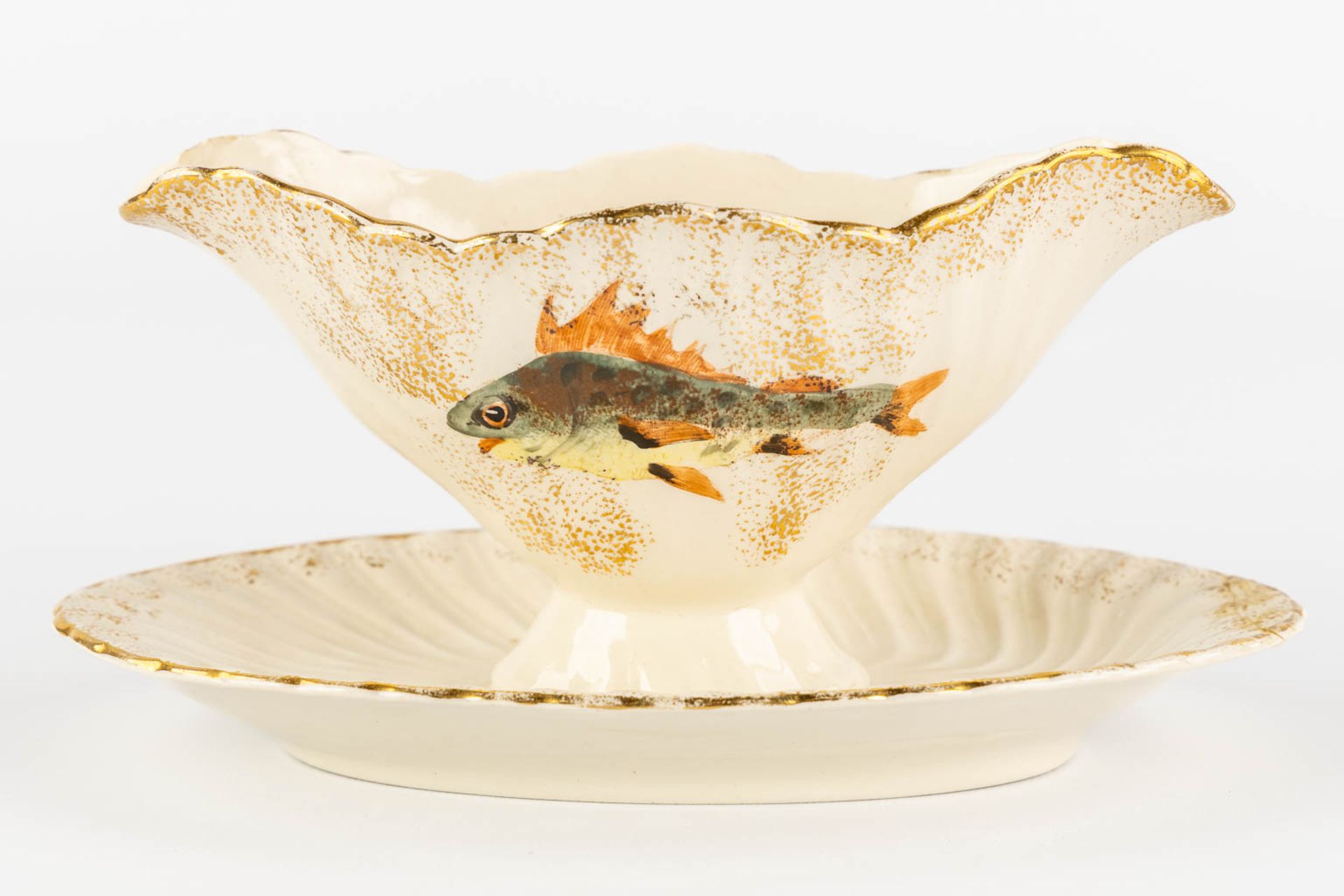 Bonn, a large fish service with serving platter and 11 plates. (W:58 x H:25 cm) - Image 6 of 17