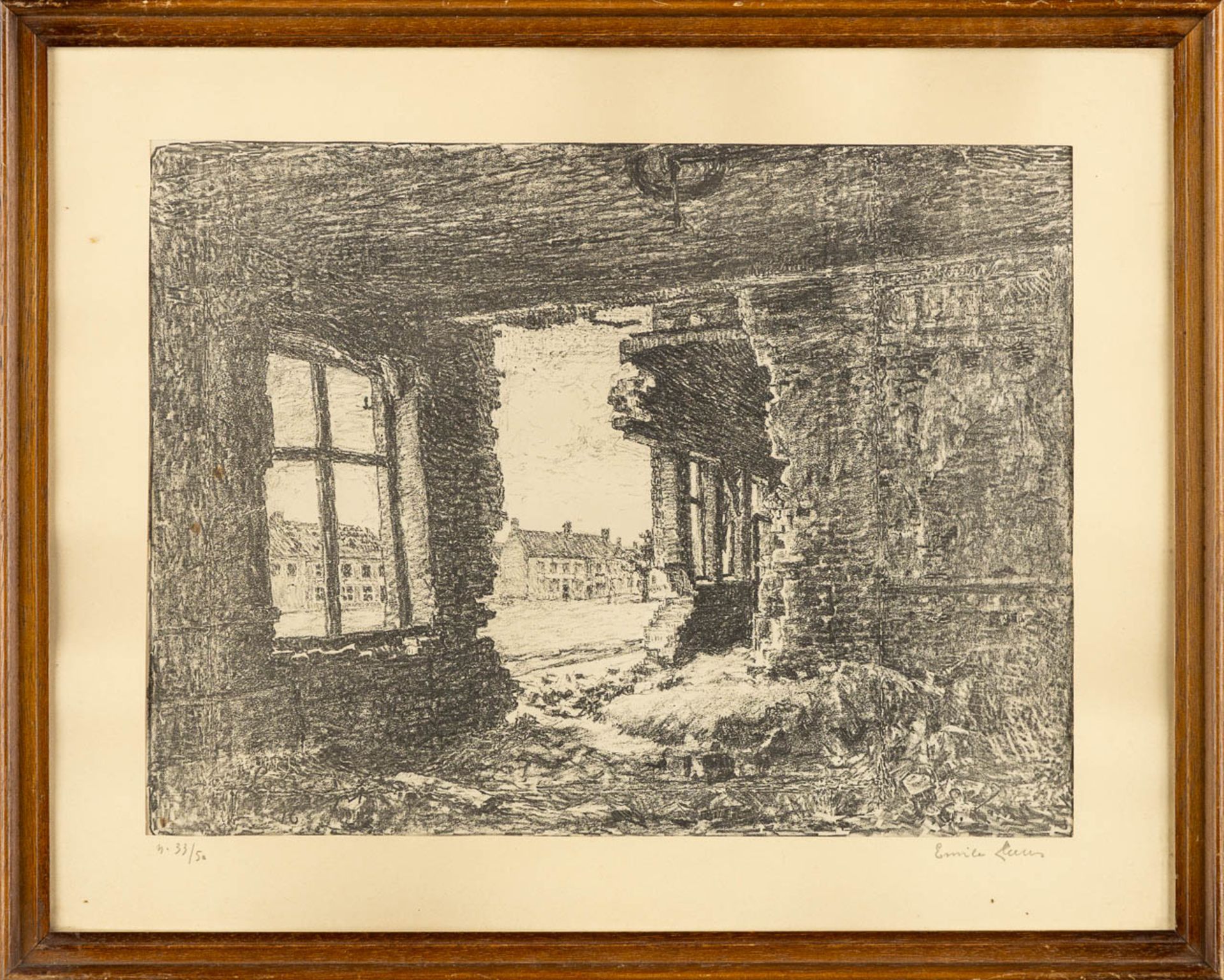 Emile CLAUS (1849-1924) 'Loo Sept, 1916' Two Lithographs. (W:32 x H:46 cm) - Image 7 of 11