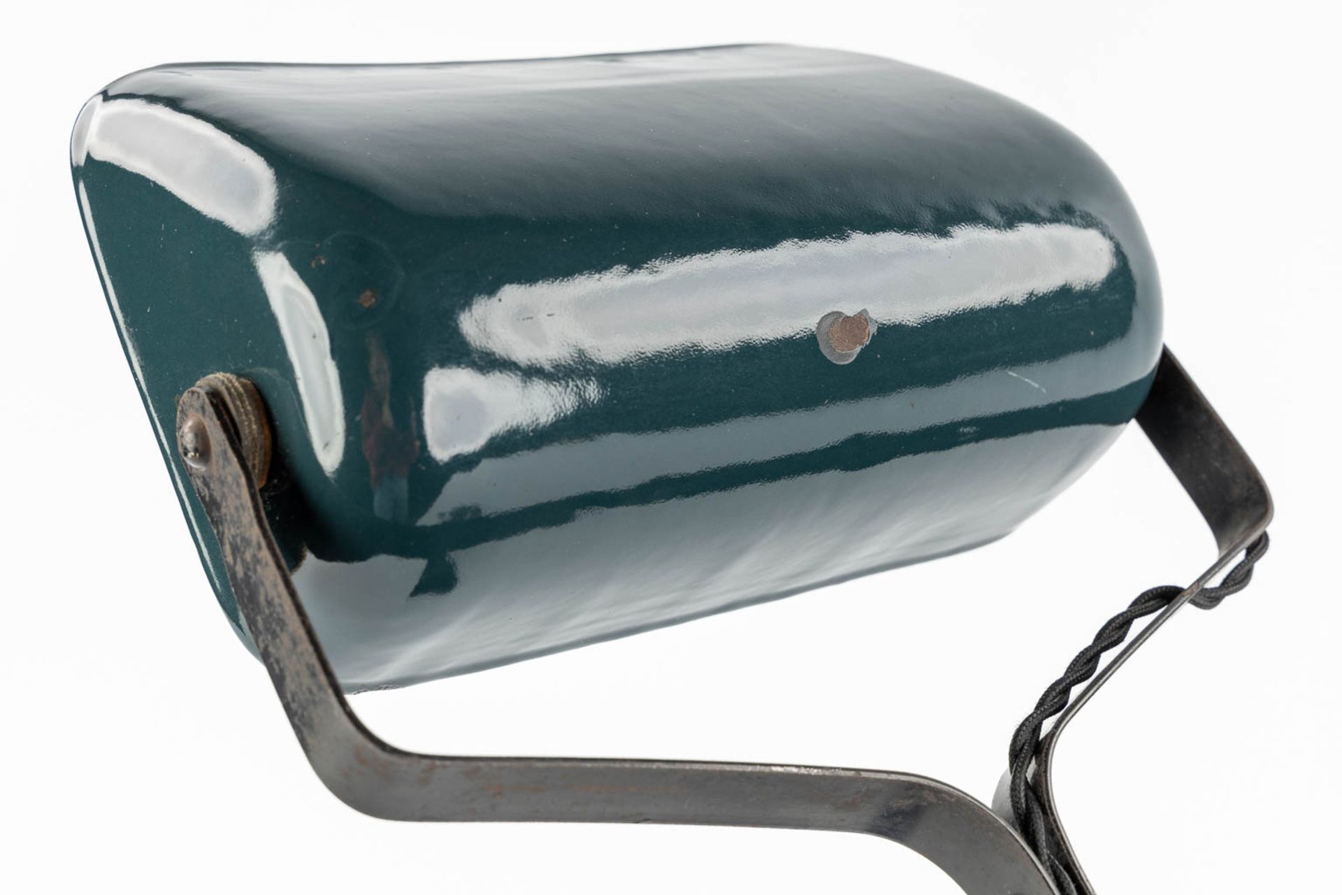 Horax, a table lamp, enamelled metal. 20th C. (L:37 x W:25 x H:38,5 cm) - Image 12 of 13