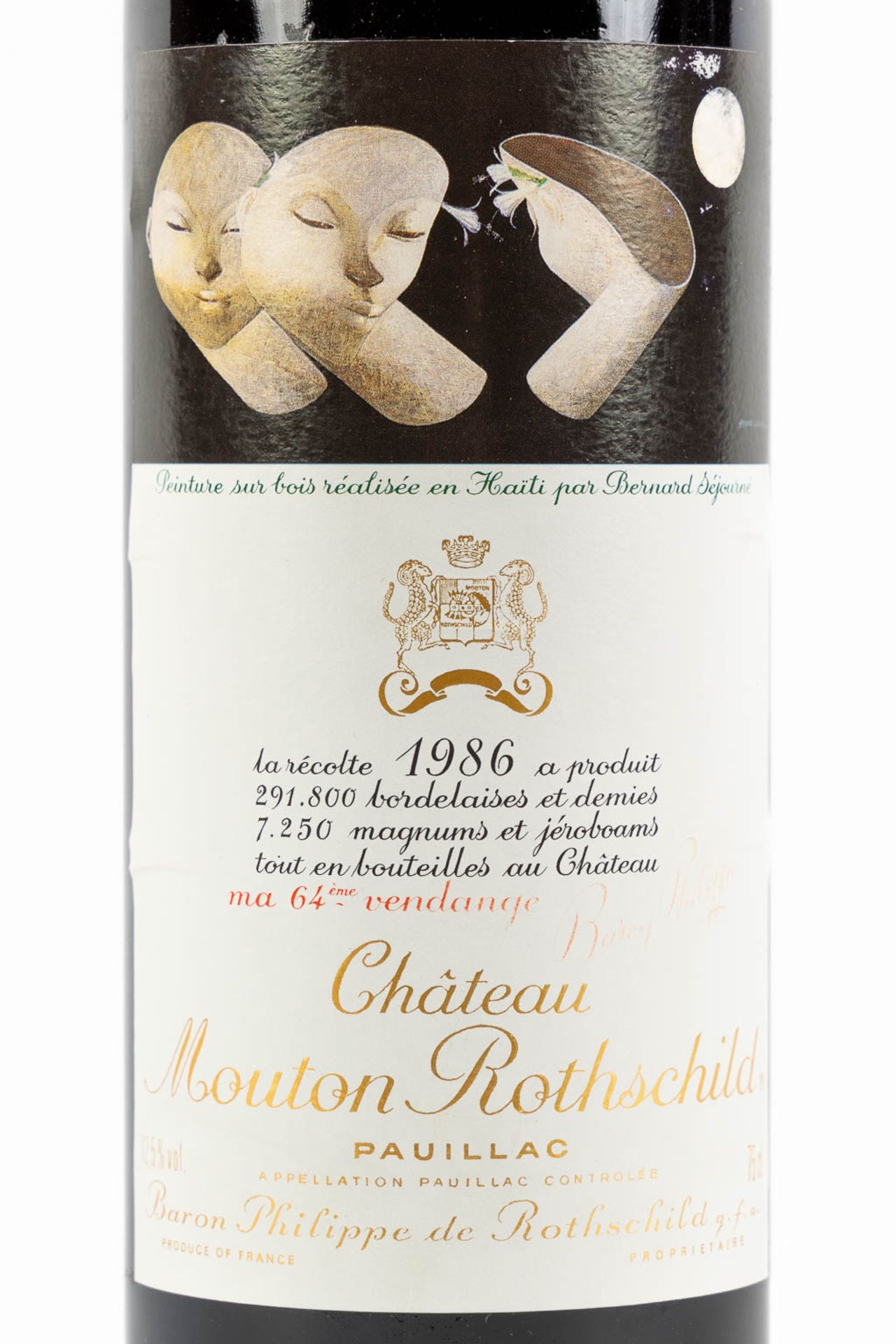 1986 Château Mouton Rothschild, Bernard Séjourné - Image 2 of 2