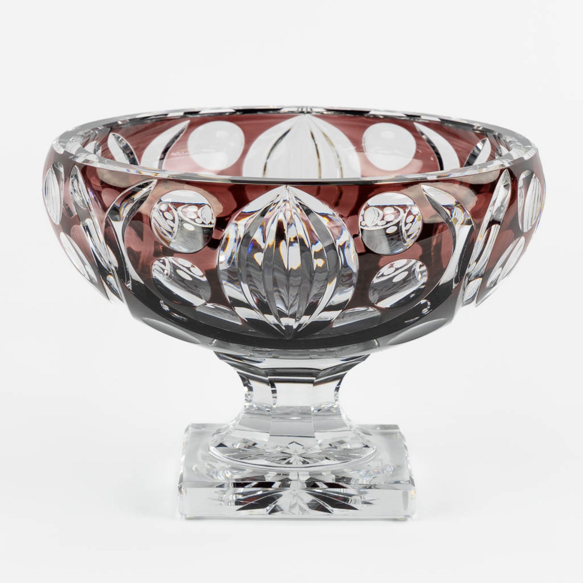 Val Saint Lambert, model 1925, a large crystal bowl. (H:22,5 x D:31 cm) - Bild 6 aus 10