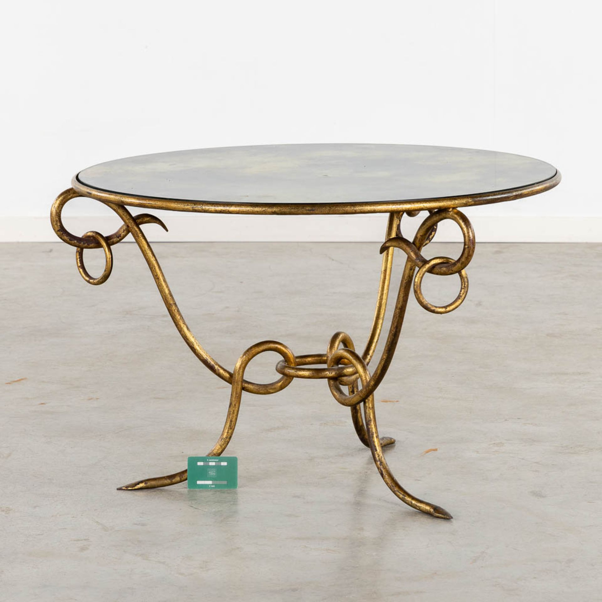 René DROUET (1899-1993) 'Round cofee table' (H:54 x D:87 cm) - Bild 2 aus 10