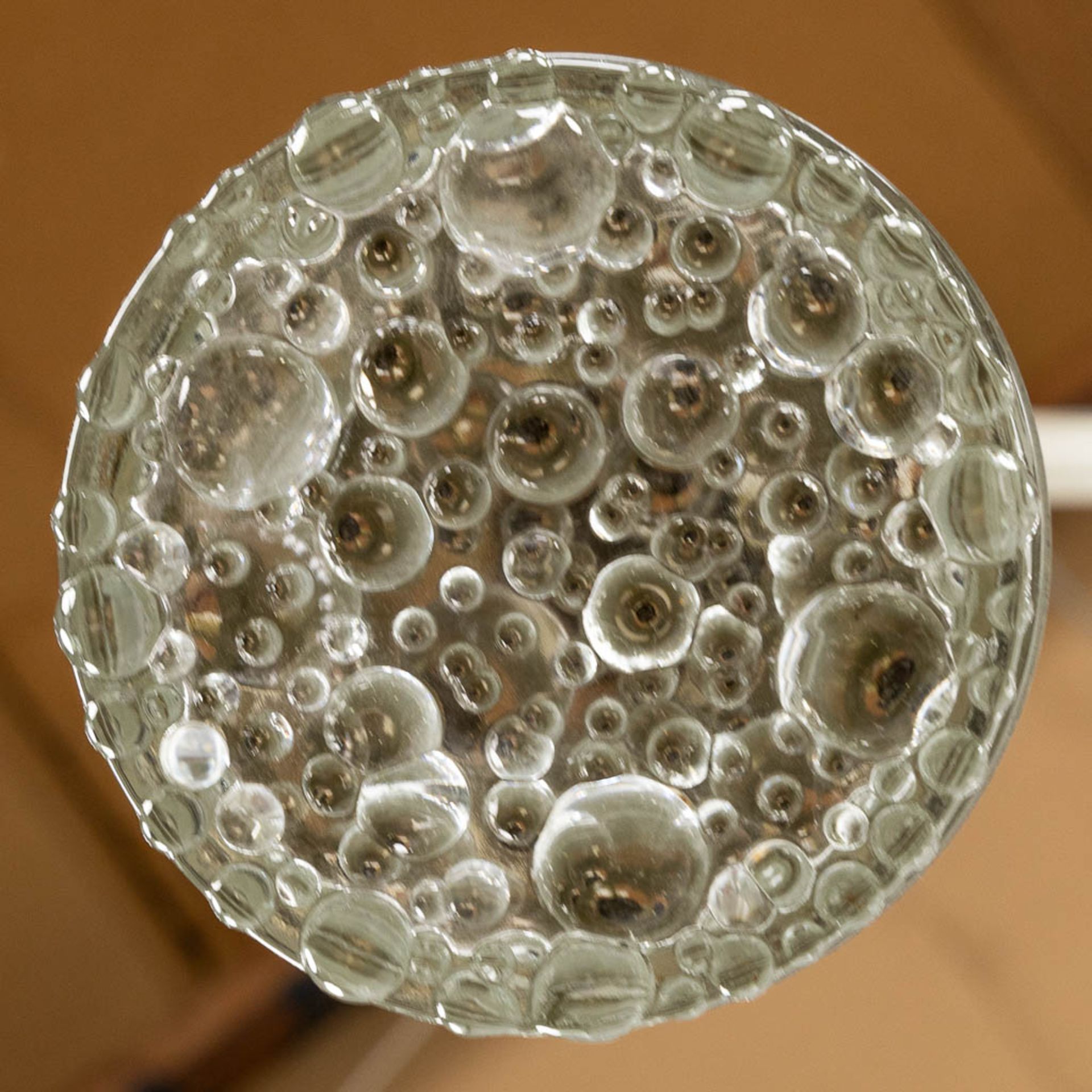 Staff Leuchten, a mid-century ceiling lamp. Chromed metal and glass. (W:68 x H:108 cm) - Image 8 of 10
