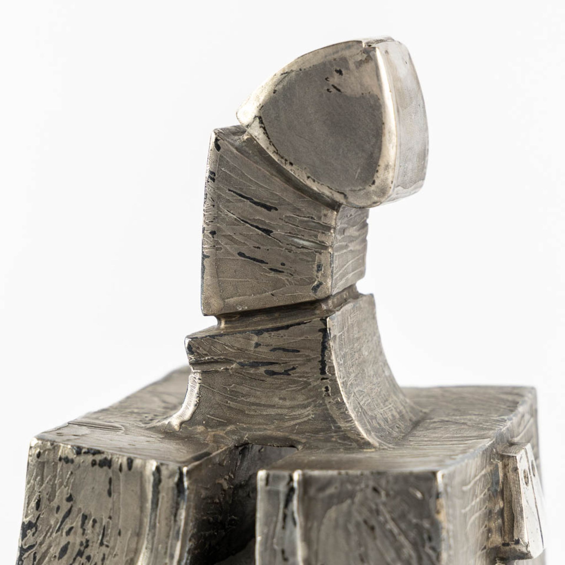 Hubert MINNEBO (1940) 'Monument van de begeerte op de kruispunt van zijn verlangens', silver. (L:10 - Image 9 of 11