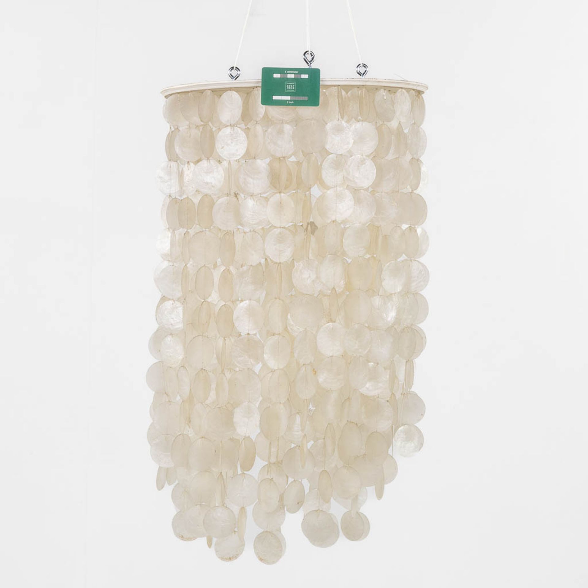 A mid-century ceiling lamp, in the style of Verner Panton. (H:75 x D:42 cm) - Image 2 of 7