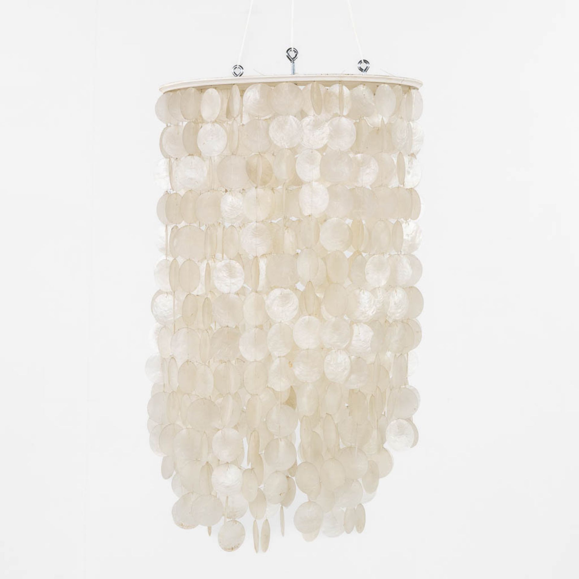 A mid-century ceiling lamp, in the style of Verner Panton. (H:75 x D:42 cm)