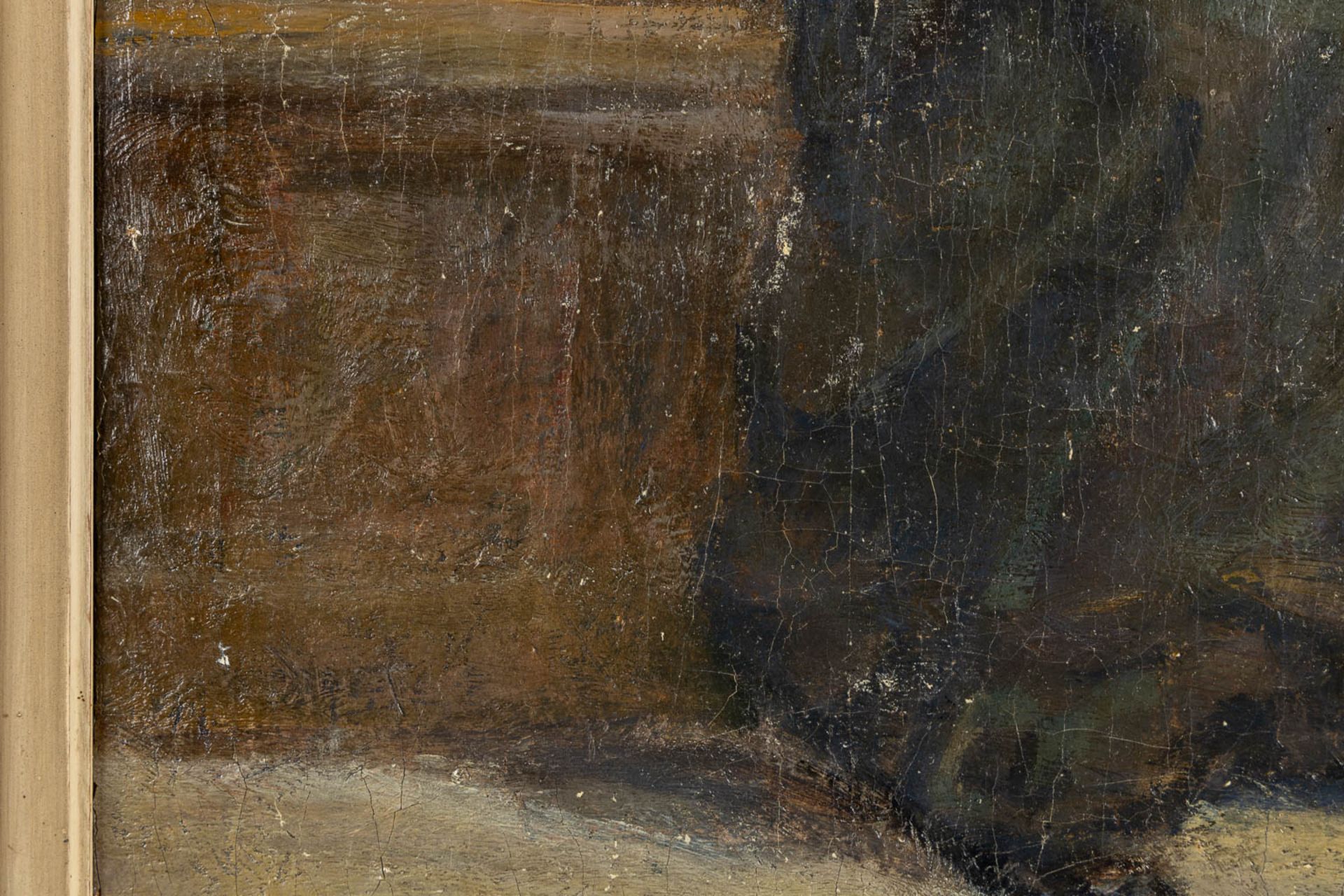 Emile THYSEBAERT (1873-1963) 'The Judge' oil on canvas. (W:58 x H:54 cm) - Image 9 of 11
