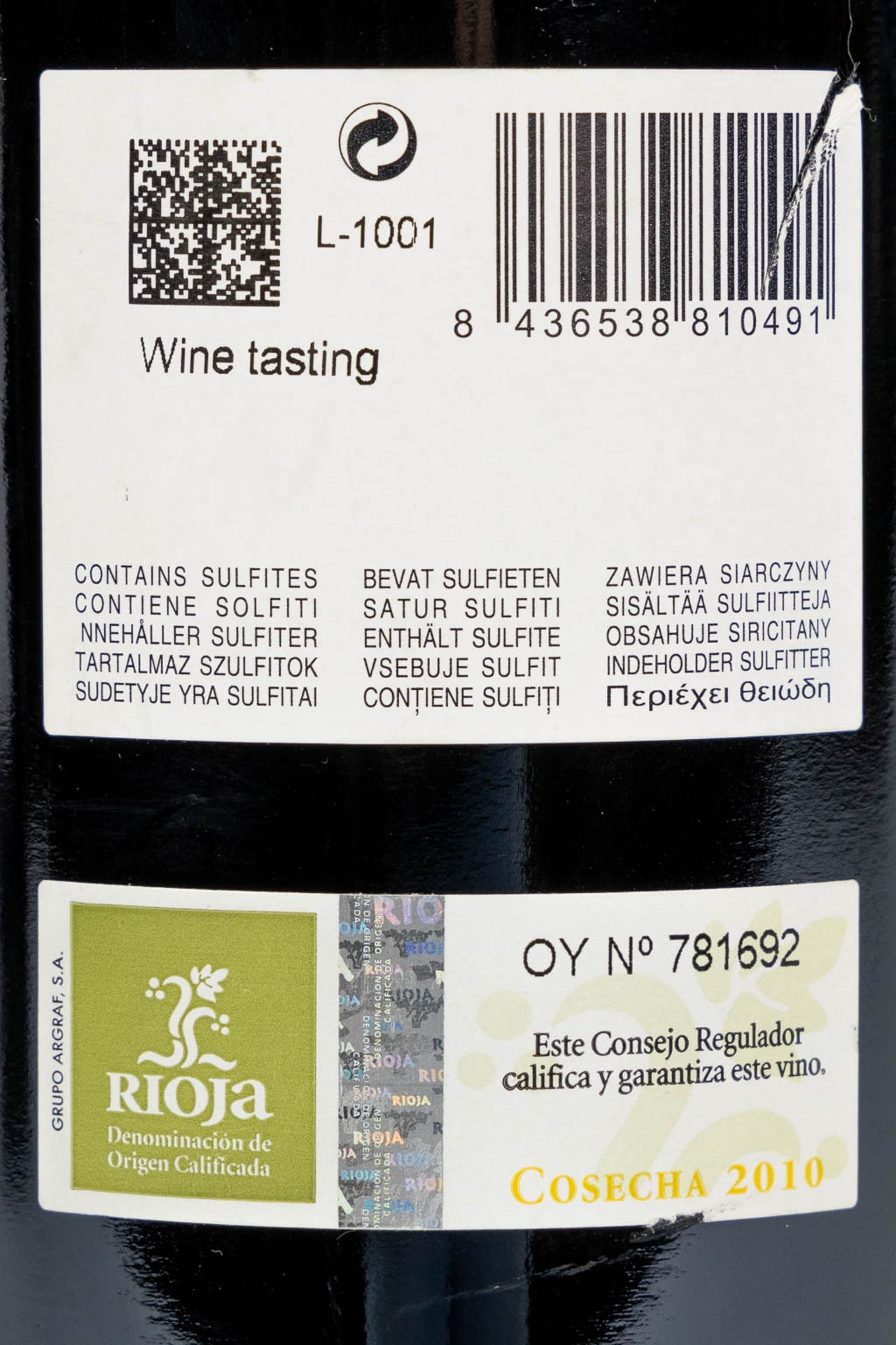 2009, 2010 Bodegas Roda Cirsion, 2 bottles. - Image 5 of 5