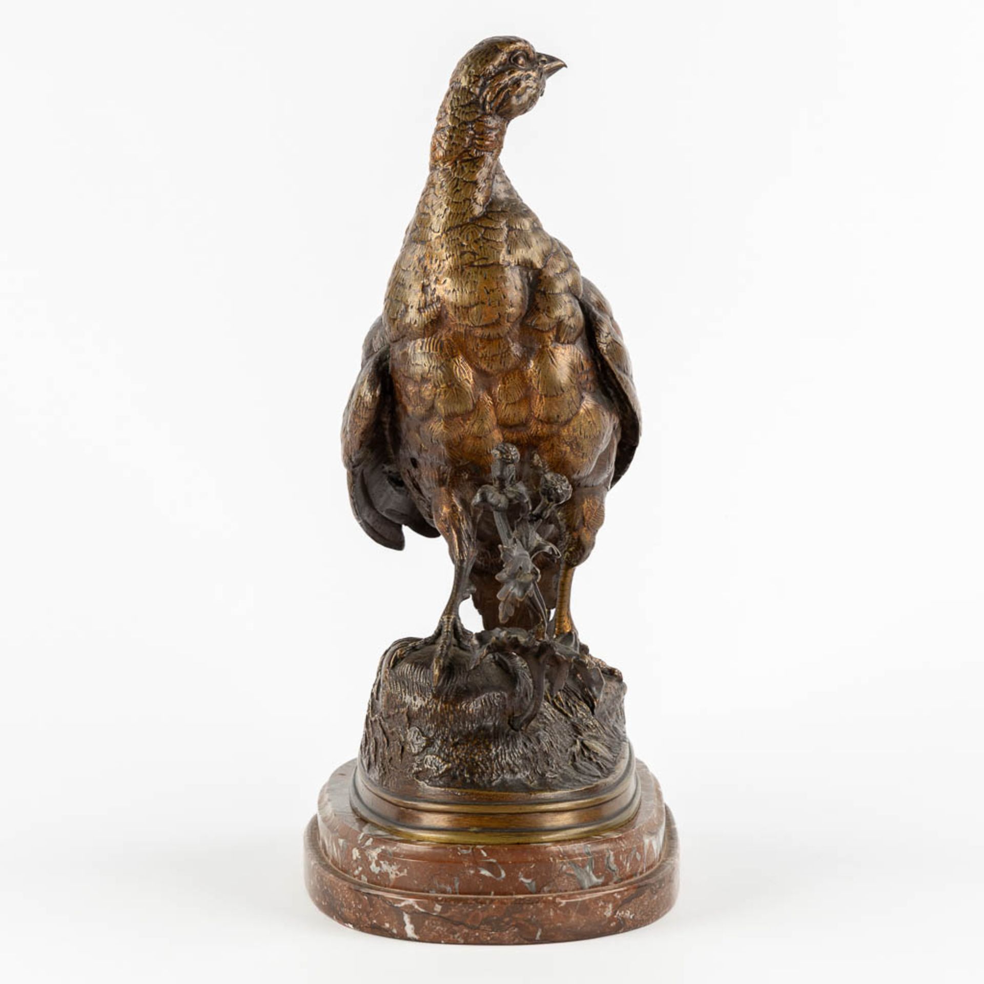 Ferdinand PAUTROT (1832-1874) 'Partridge', patinated bronze. (L:17 x W:27 x H:38 cm) - Image 4 of 10
