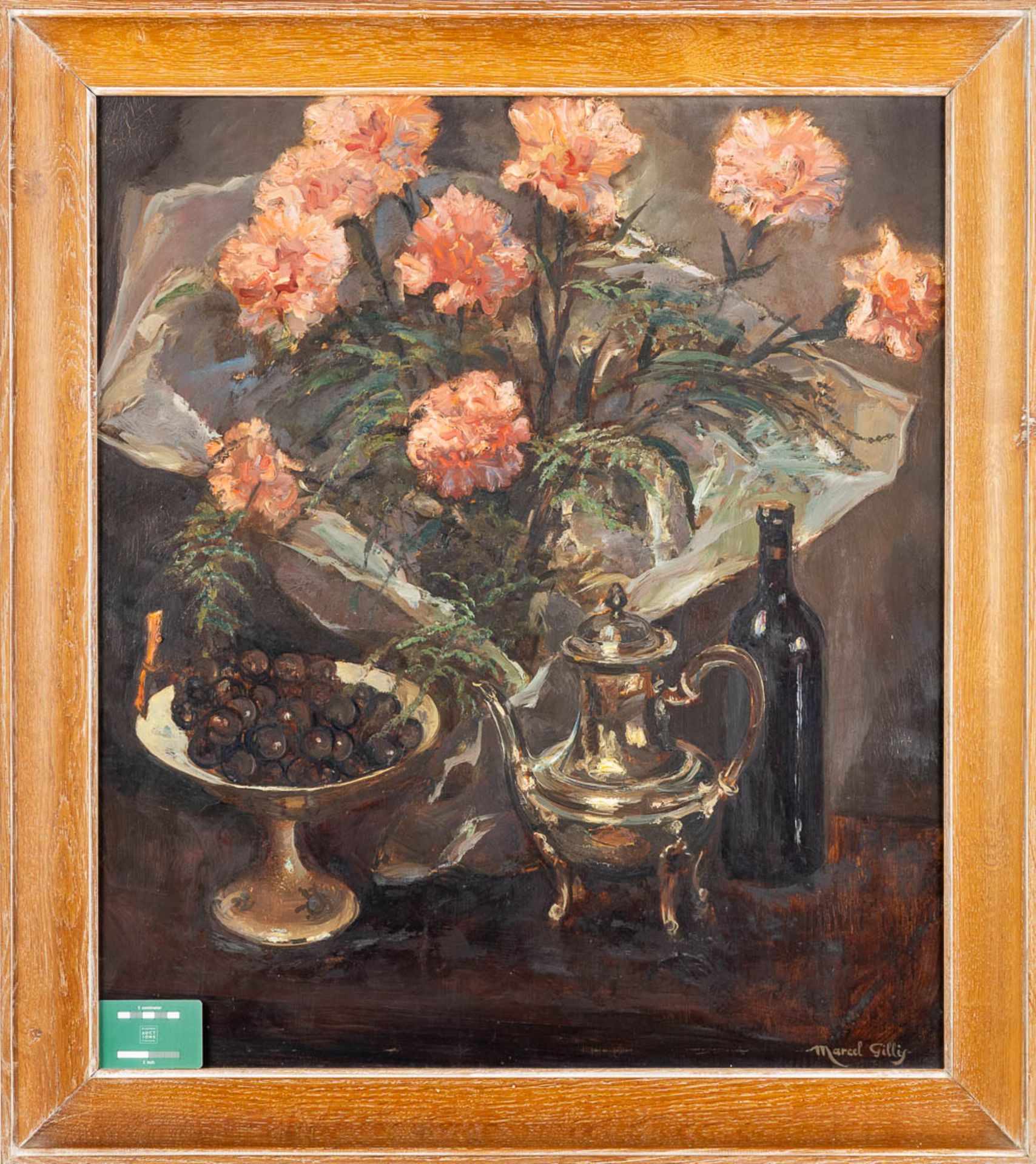 Marcel GILLIS (1897-1972) 'Flower Stilllife' oil on canvas. (W:70 x H:80 cm) - Image 2 of 9