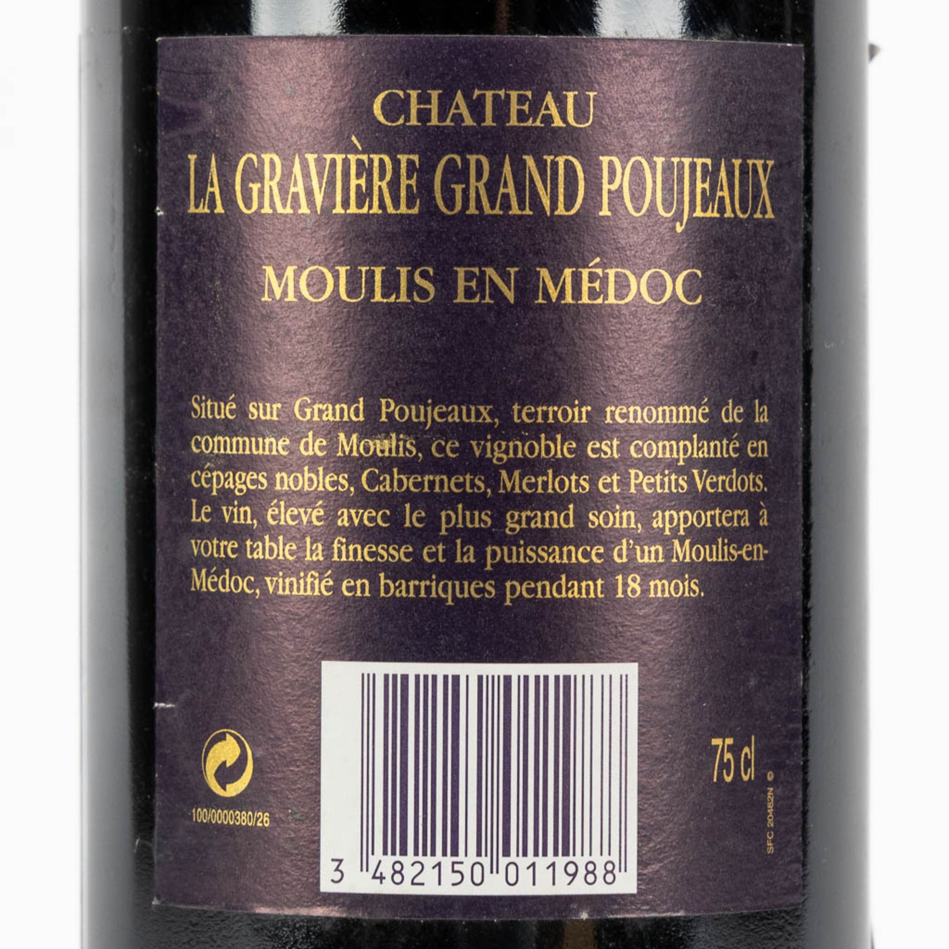 1998 Château La Gravière, Grand Poujeaux, 34 bottles (2 full crates and 10 bottles)  - Bild 6 aus 6