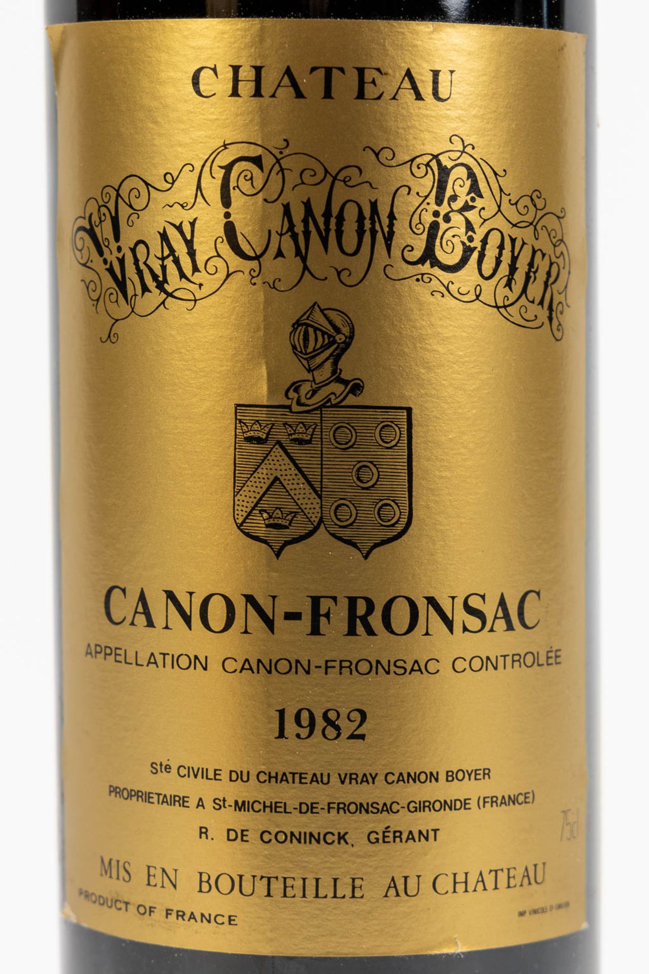 1982 Château Vray Canon Boyer Canon-Fronsac, 12 bottles. - Image 4 of 4