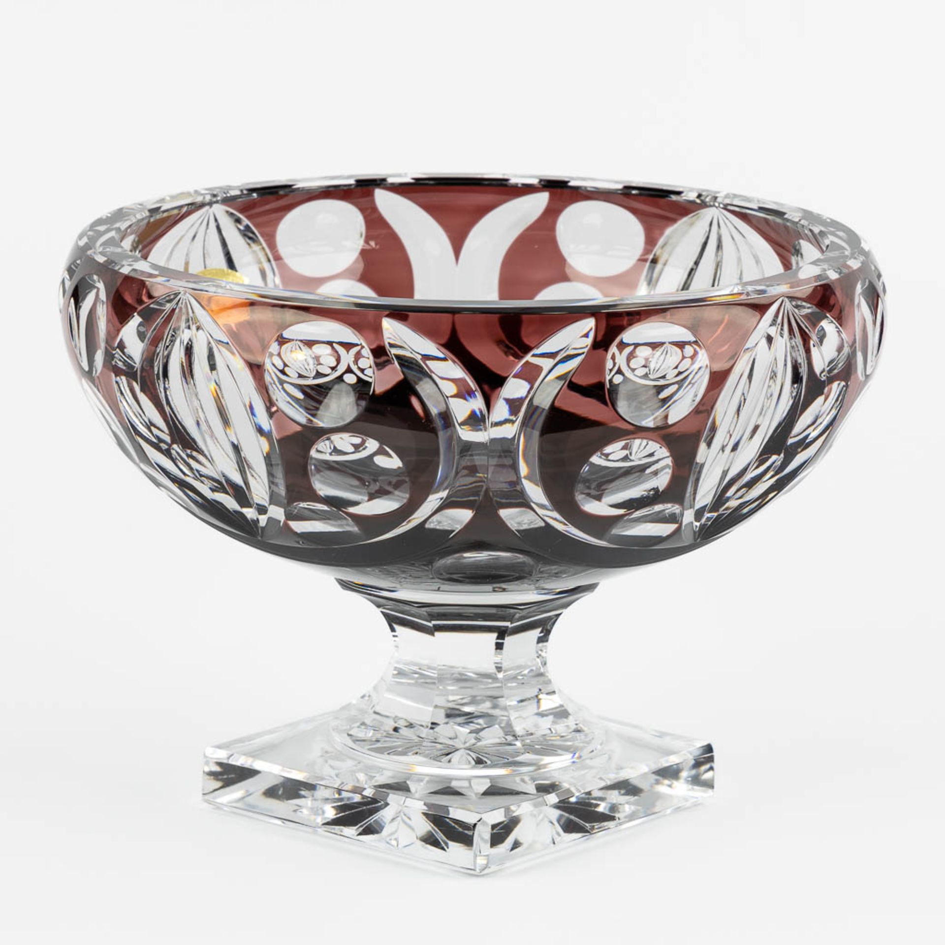 Val Saint Lambert, model 1925, a large crystal bowl. (H:22,5 x D:31 cm) - Bild 3 aus 10