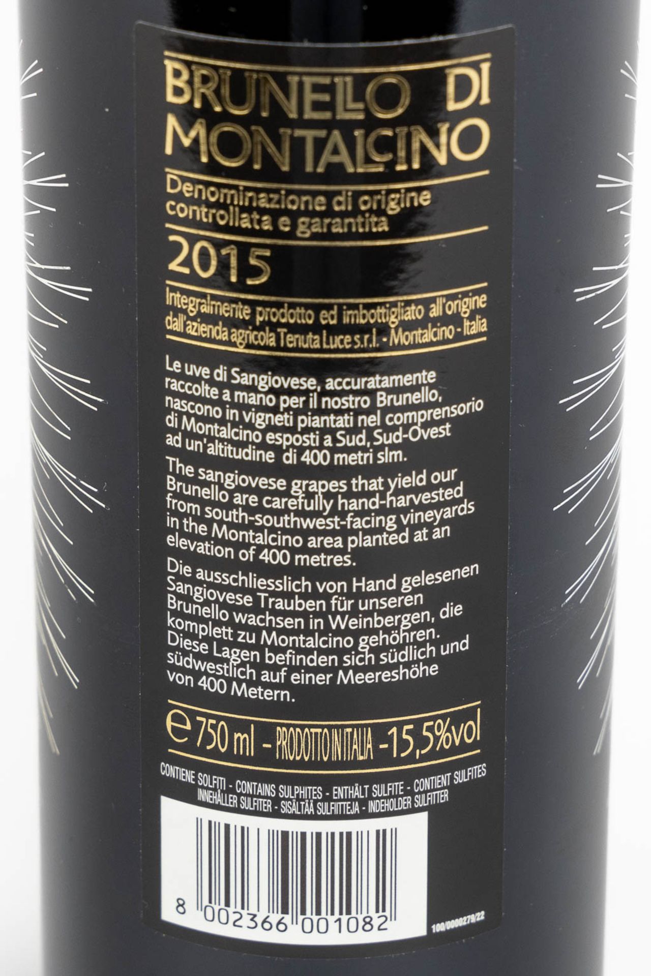 2015 Luce Brunello Di Montalcino, 5 bottles. - Image 7 of 7