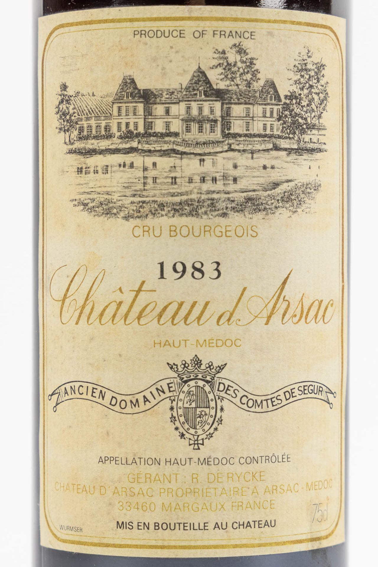 1983 Château d'Arsac, 12 bottles. - Image 3 of 3