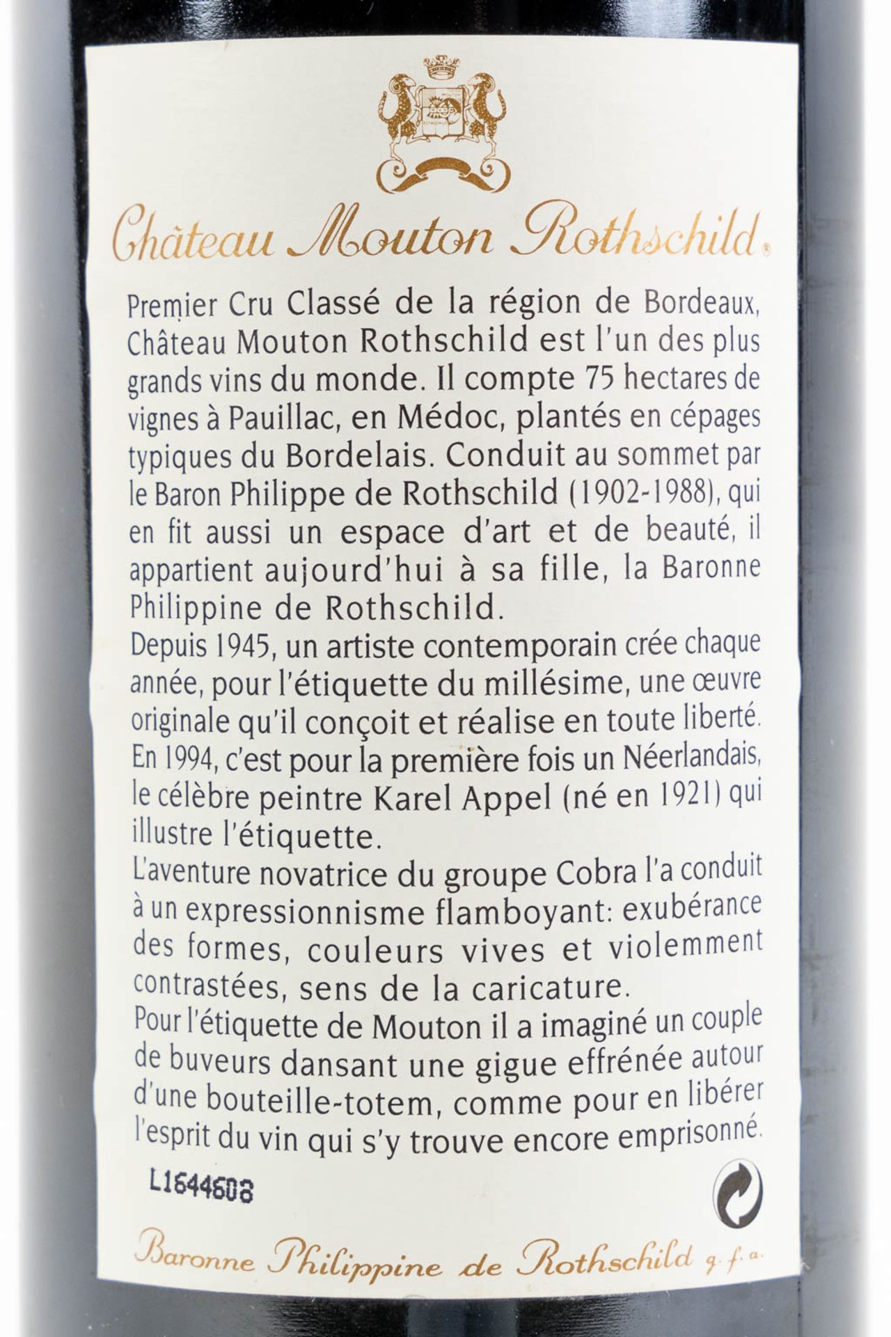 1994 Château Mouton Rothschild, Karel Appel - Image 3 of 3