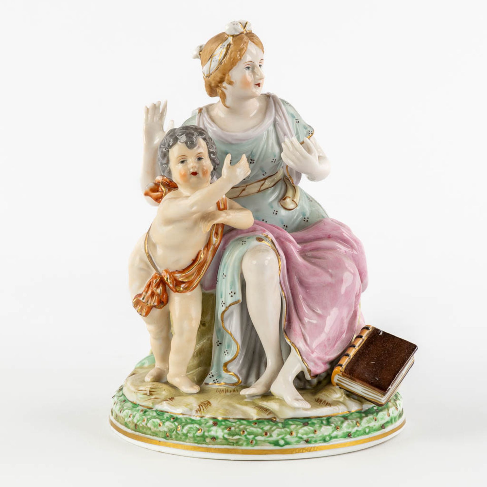 Ludwigsburg, and Unterweissbach, two polychrome porcelain groups. Saxony, Germany. 19th/20th C. (H:1 - Image 14 of 23