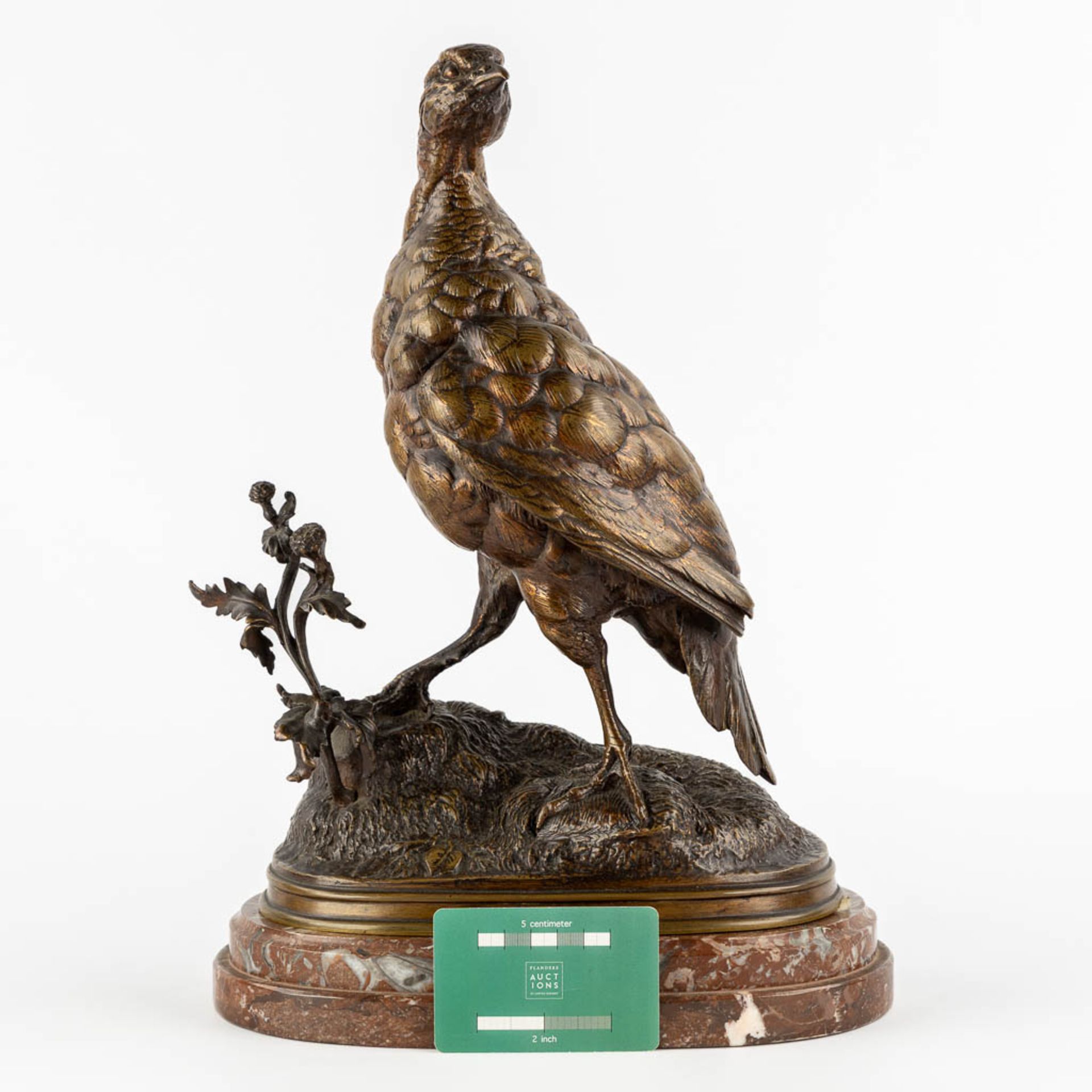 Ferdinand PAUTROT (1832-1874) 'Partridge', patinated bronze. (L:17 x W:27 x H:38 cm) - Image 2 of 10
