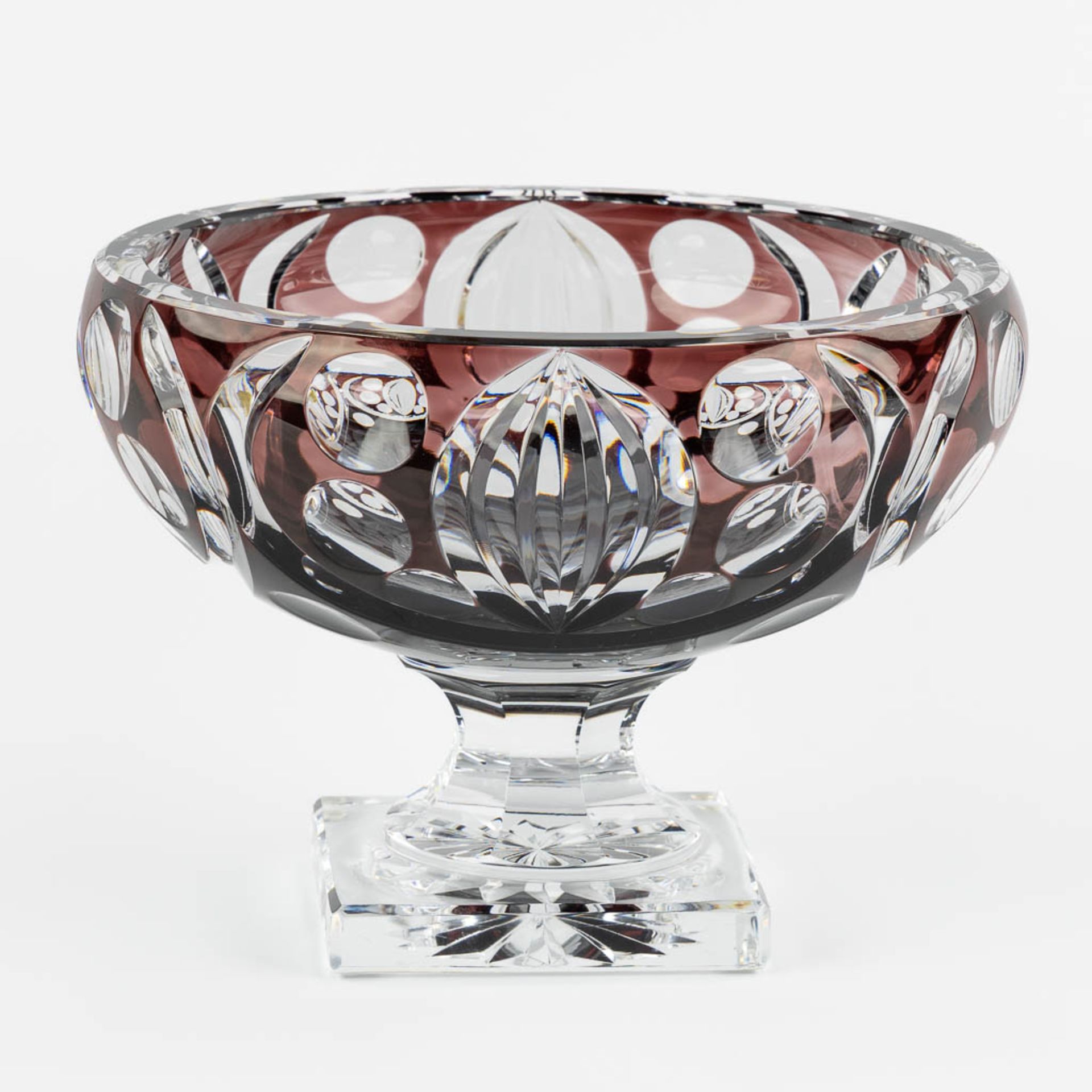 Val Saint Lambert, model 1925, a large crystal bowl. (H:22,5 x D:31 cm) - Bild 4 aus 10