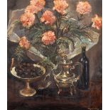 Marcel GILLIS (1897-1972) 'Flower Stilllife' oil on canvas. (W:70 x H:80 cm)