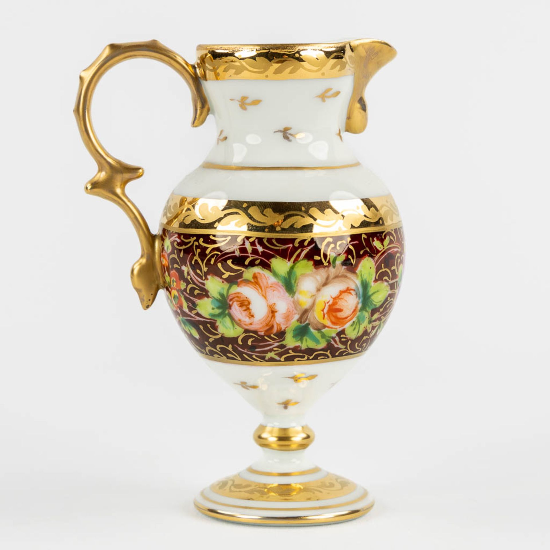 Giraud Limoges, a porcelain 'Tête à tête' coffee service. 20th C. (H:18 cm) - Image 16 of 18